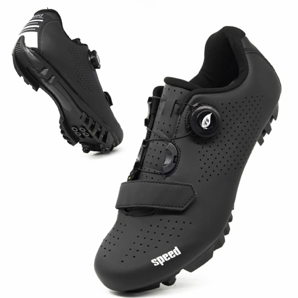 Hixingo Zapatilla de Ciclismo Hombre, Zapatos Bicicleta Carretera MTB SPD/SPD-SL