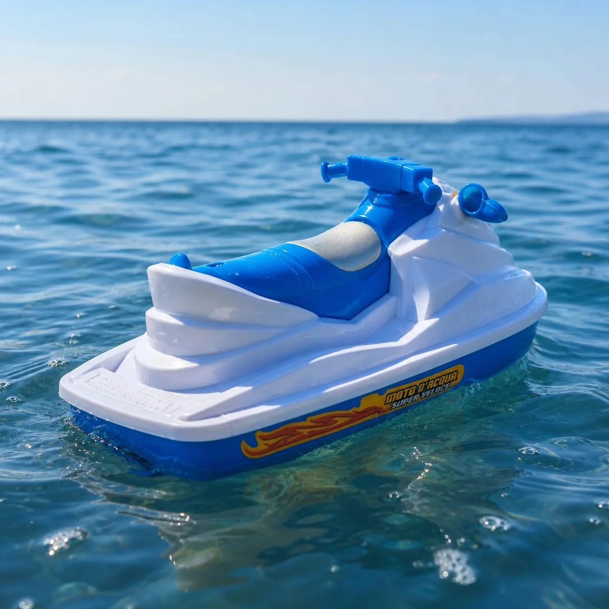 Generico Lancha de juguete a batería, moto de agua, Jet Sky, barco de juguete que funciona con lancha a pilas, súper rápido, 17 cm, juguete para niños, barco a motor eléctrico, juego Sea Race