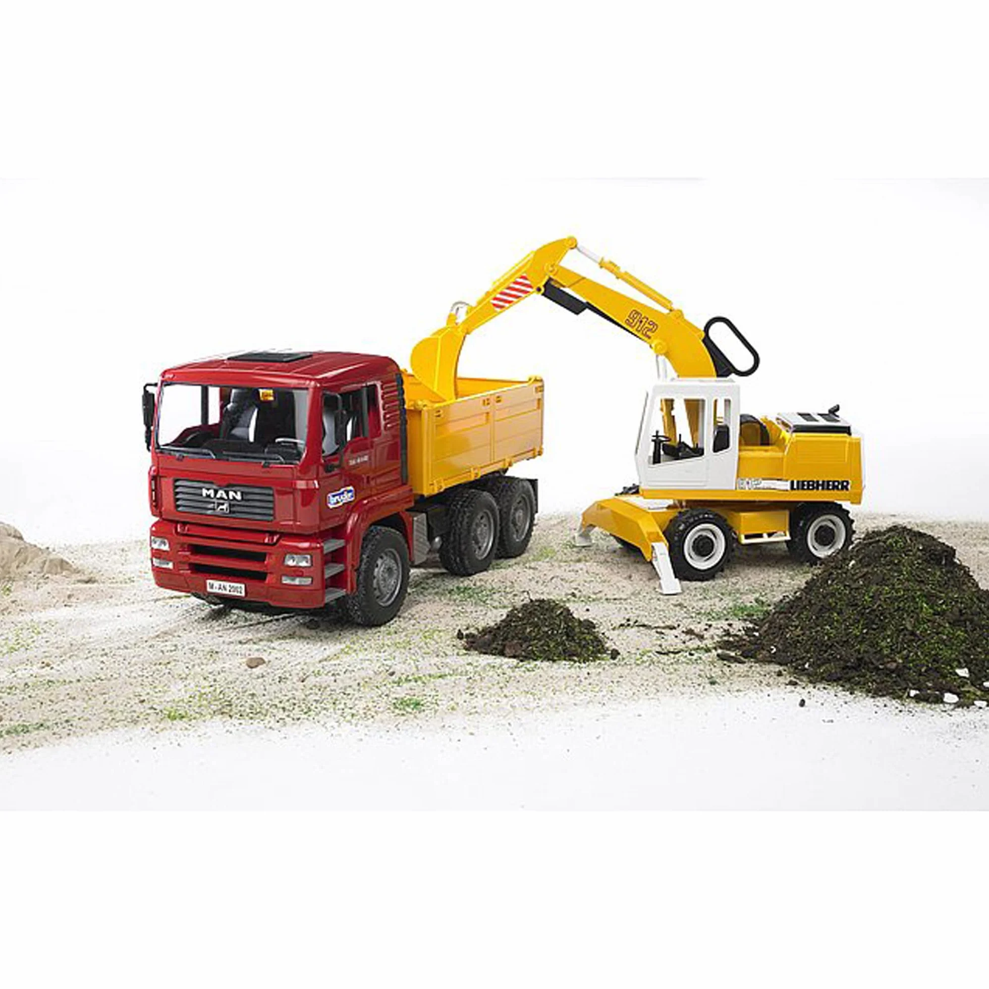 bruder 02426 - Excavadora Liebherr - 1:16 Obra, Vehículo de construcción, Excavadora, Trabajador, bworld, Máquina de construcción, Juguete