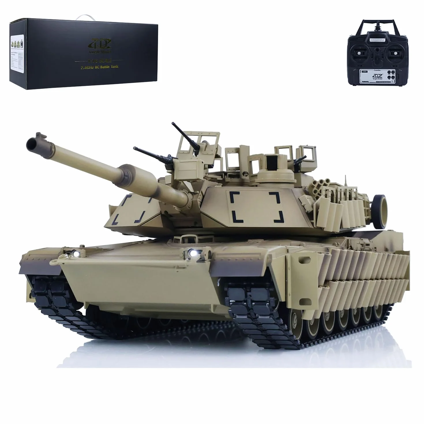 TOUCAN RC HOBBY US in Stock Tongde 1/16 Abrams M1A2 RC Infrared & BB Battle Tank SEP TUSK II Modelo 320°