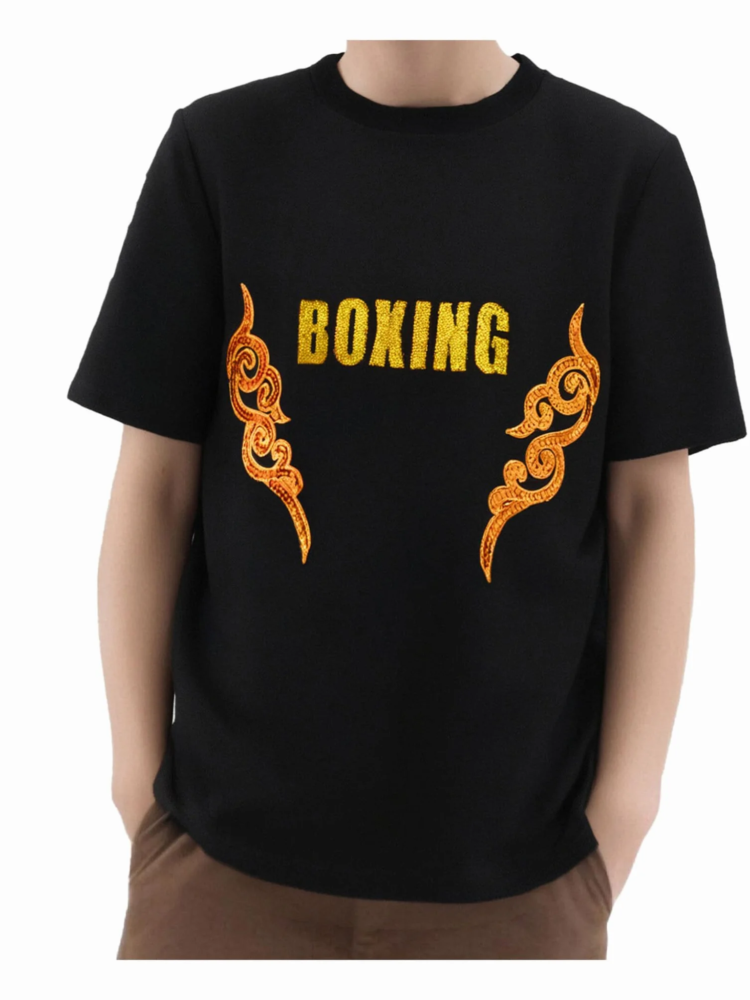 Chándales para niños pantalones cortos de boxeo traje de boxeo camiseta de boxeo entrenador muay tailandés fitness