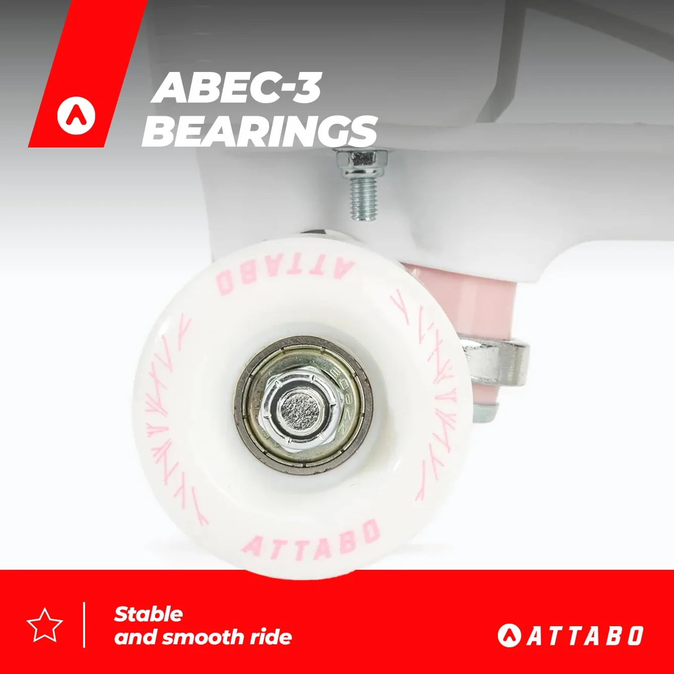 ATTABO Patines de Mujer Serena Talla 36-41 EU ABEC-3 Chasis de Aluminio Caña de Piel Ruedas 82A