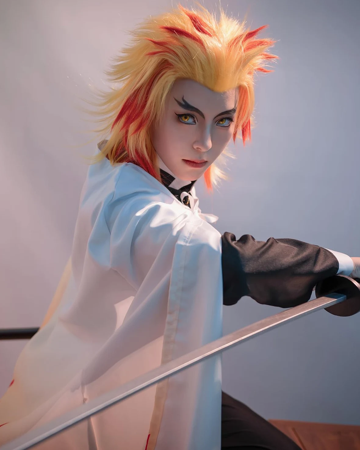 Fiamll Zenitsu - Disfraz de Tomioka Giyuu para cosplay, disfraz de matademonios, anime, Halloween, cosplay, kimono para niños y adultos