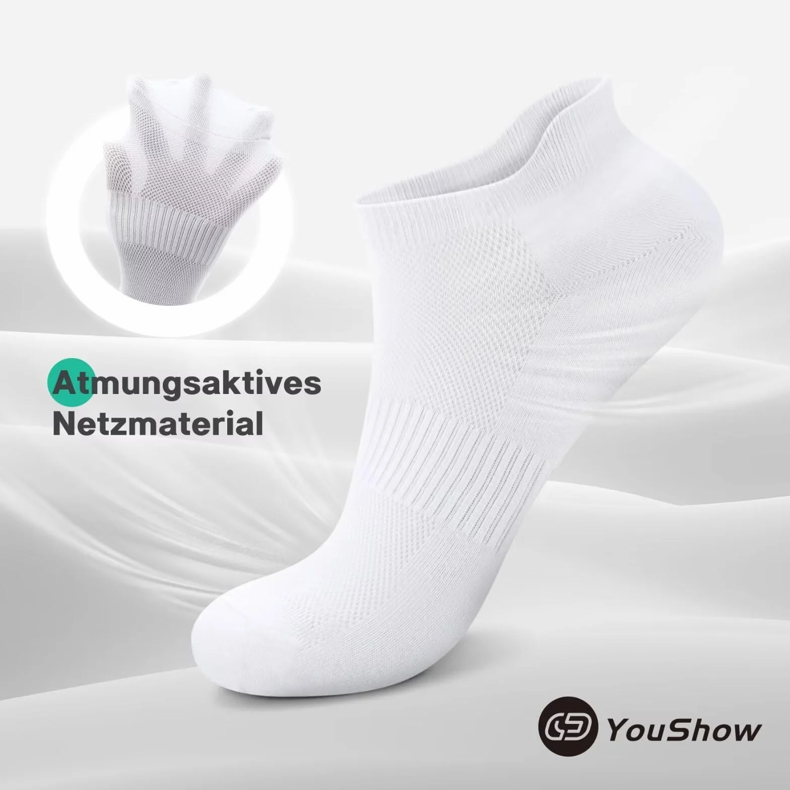 YouShow Calcetines Tobilleros Deporte Algodón Running 10 Pares