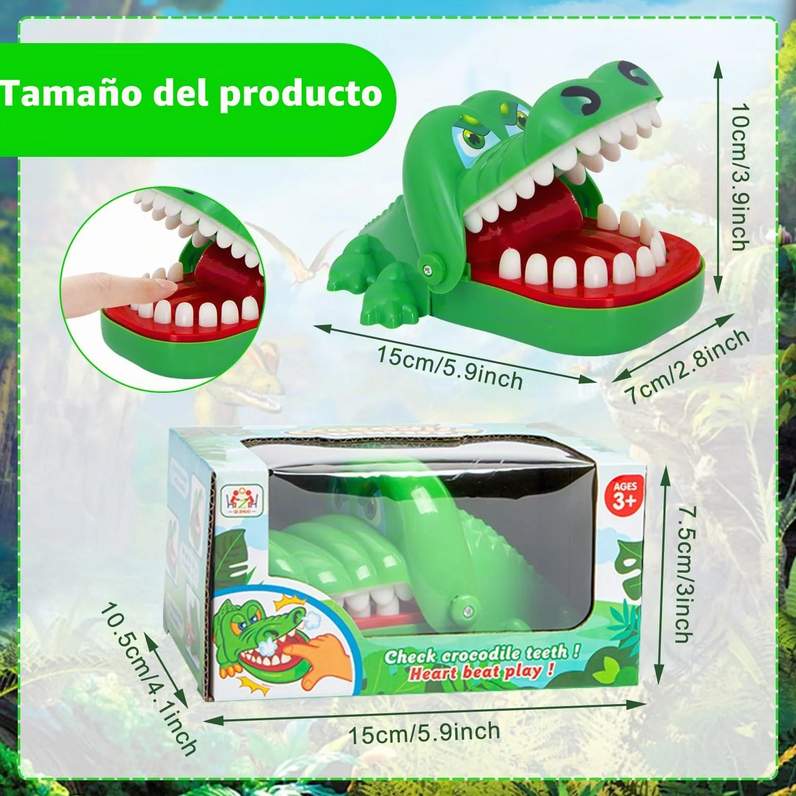 Juguete Cocodrilo Dientes - Juego de Mesa y Habilidad para Niños a Partir de 3 Años - Regalo Familiar