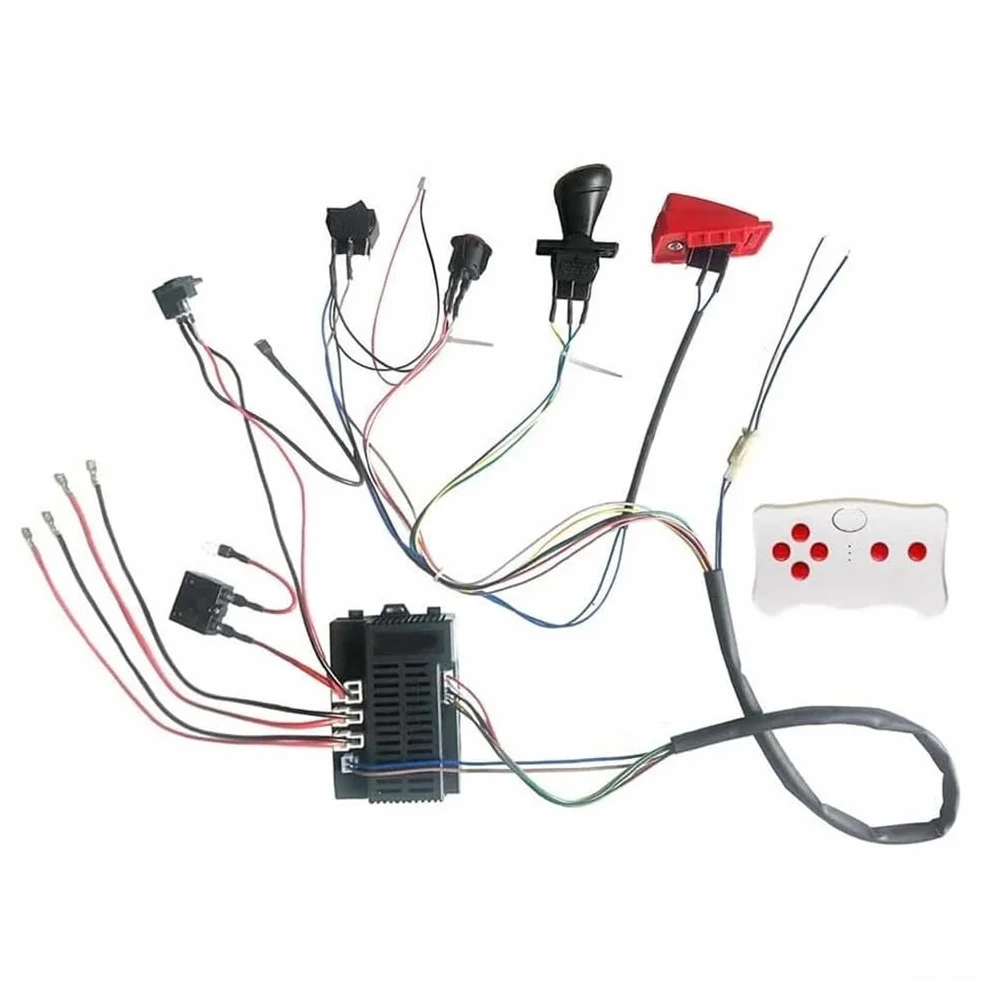 Arnés de cableado vehículo eléctrico niños 12V 40A 200W 2 kits control remoto 4G