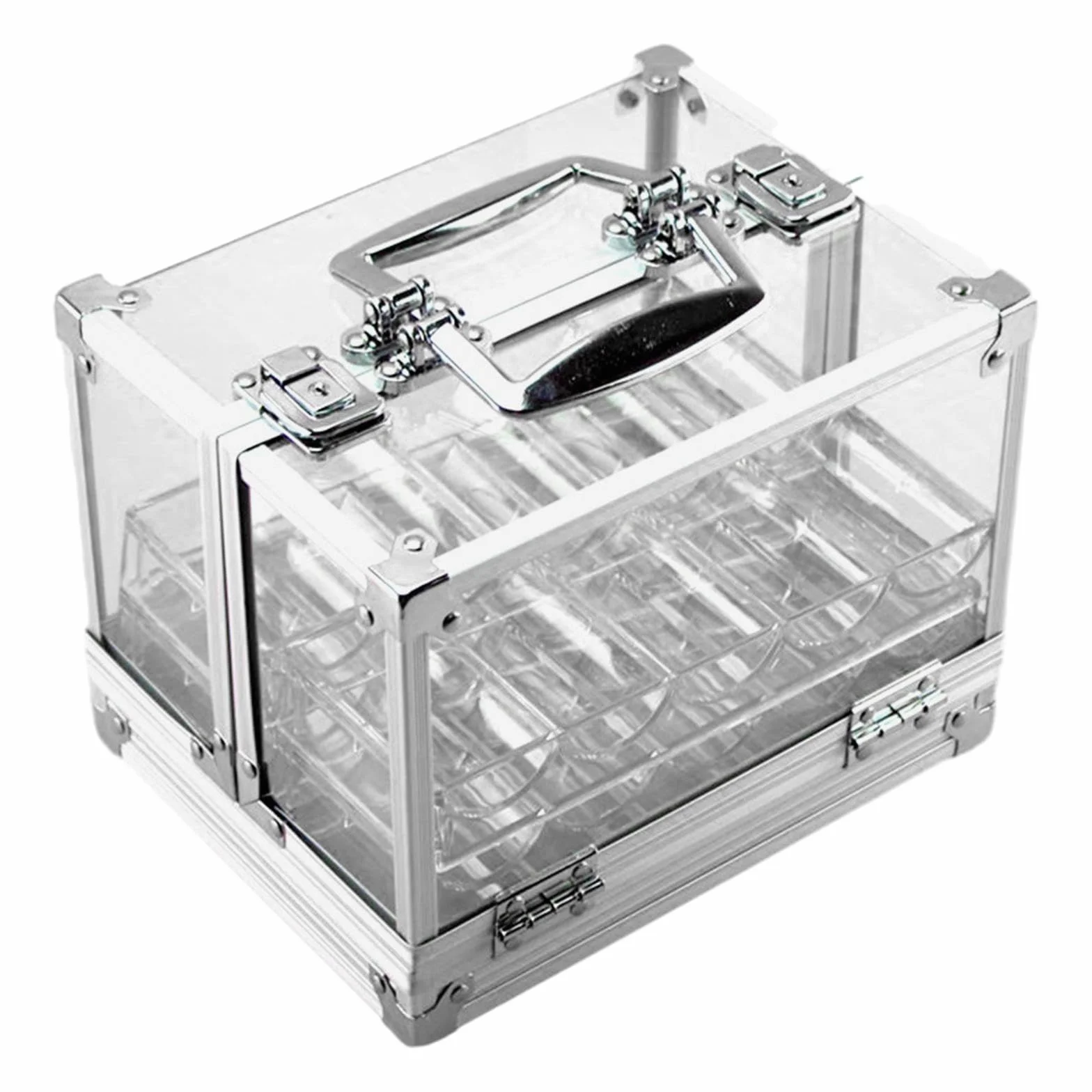 kowaku Caja de Chips de Acrílico con Soporte para 600 Chips para Fiestas Familiares