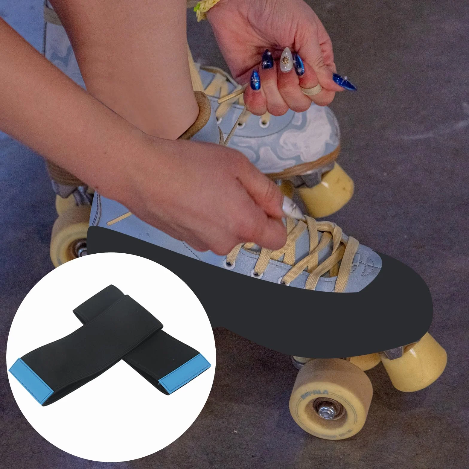 Helweet Fundas Cubre Patines, Cubrebotas Antiarañazos para Zapatillas de Suela Blanda