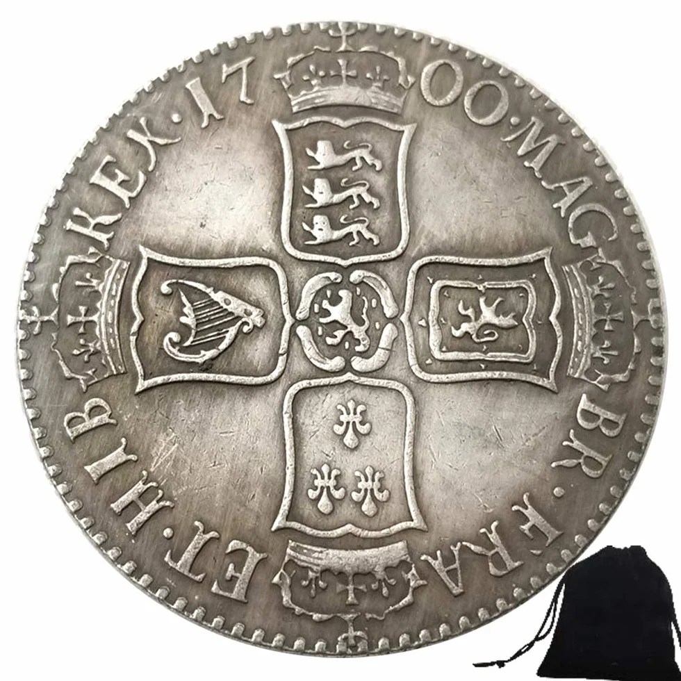 1700 monedas antiguas antiguas británicas antiguas del Reino Unido - Gran Chelín Británico Moneda Vieja - Monedas conmemorativas sin circular-Descubre la historia de monedas BestShop