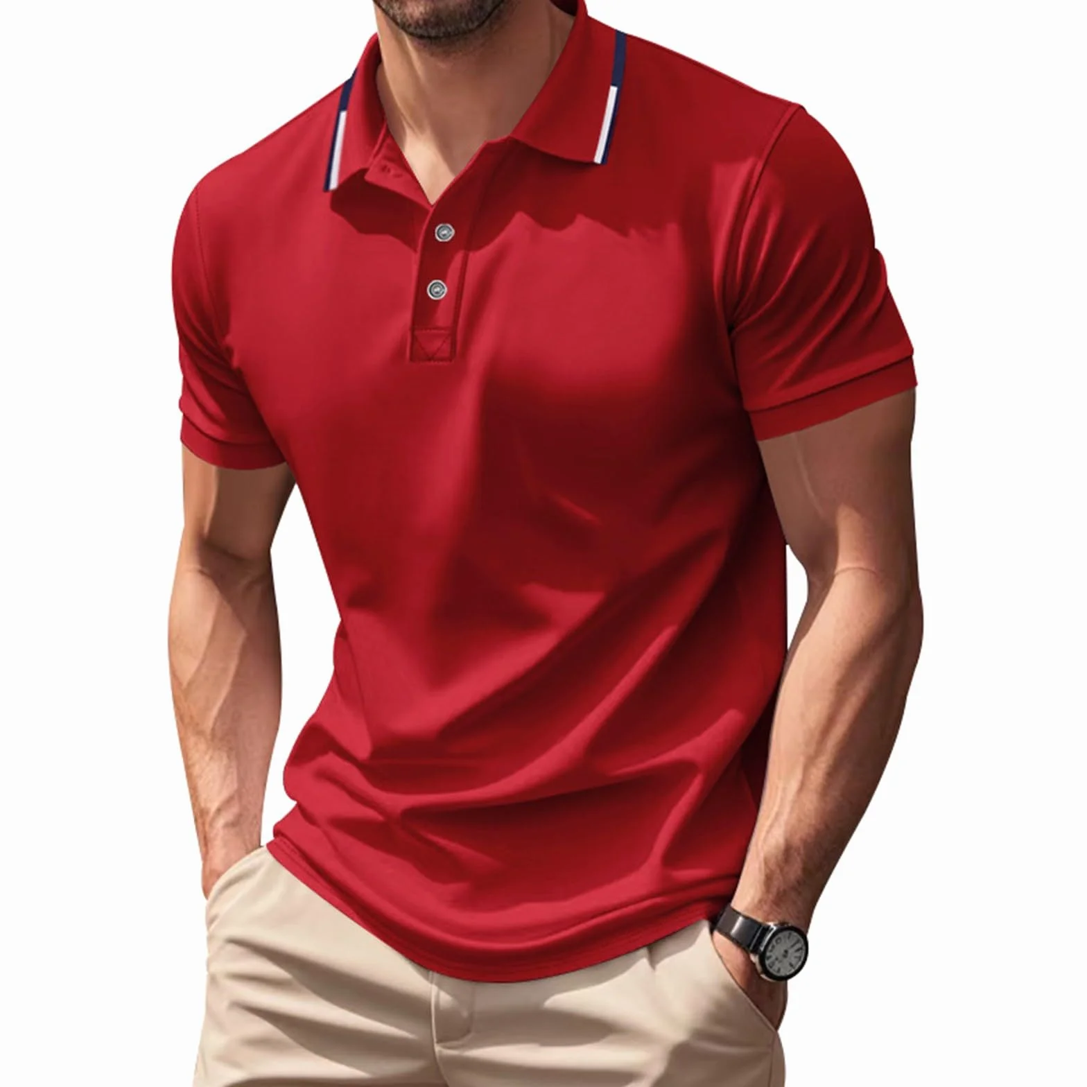 MOKBAY Camisetas Manga Corta Hombre Deporte Slim Fit Running Gym