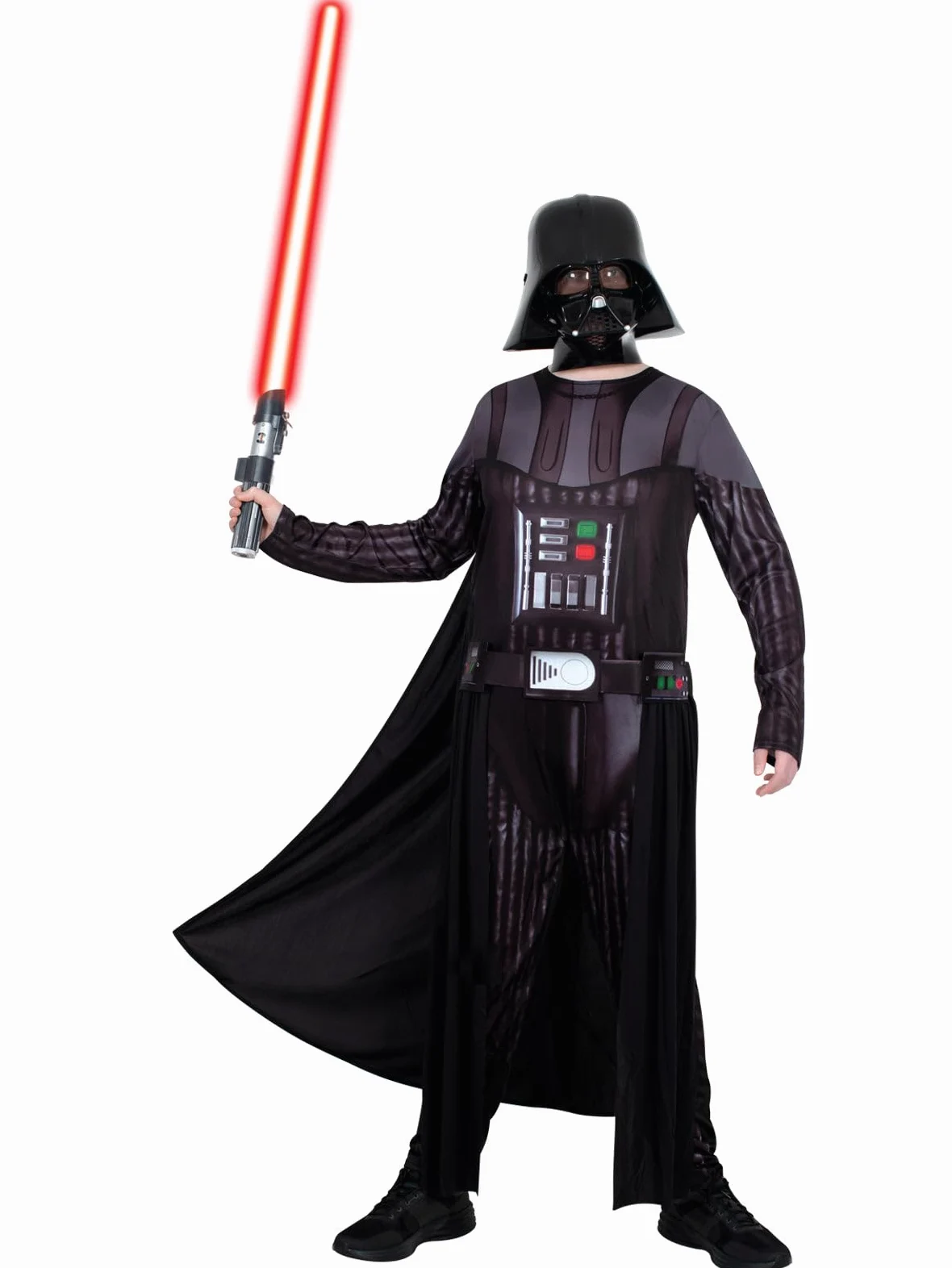 Rubies Disfraz de Darth Vader para adulto, Jumpsuit con capa y máscara. Oficial de Star Wars, para Carnaval, Navidad, Cumpleaños, Fiestas y Halloween.