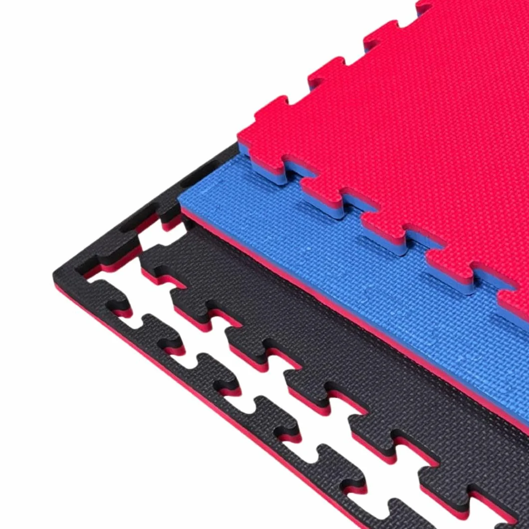 JOWY Tatami Puzzle 1x1m 2,5 cm Grosor Rojo/Azul 25 Unidades