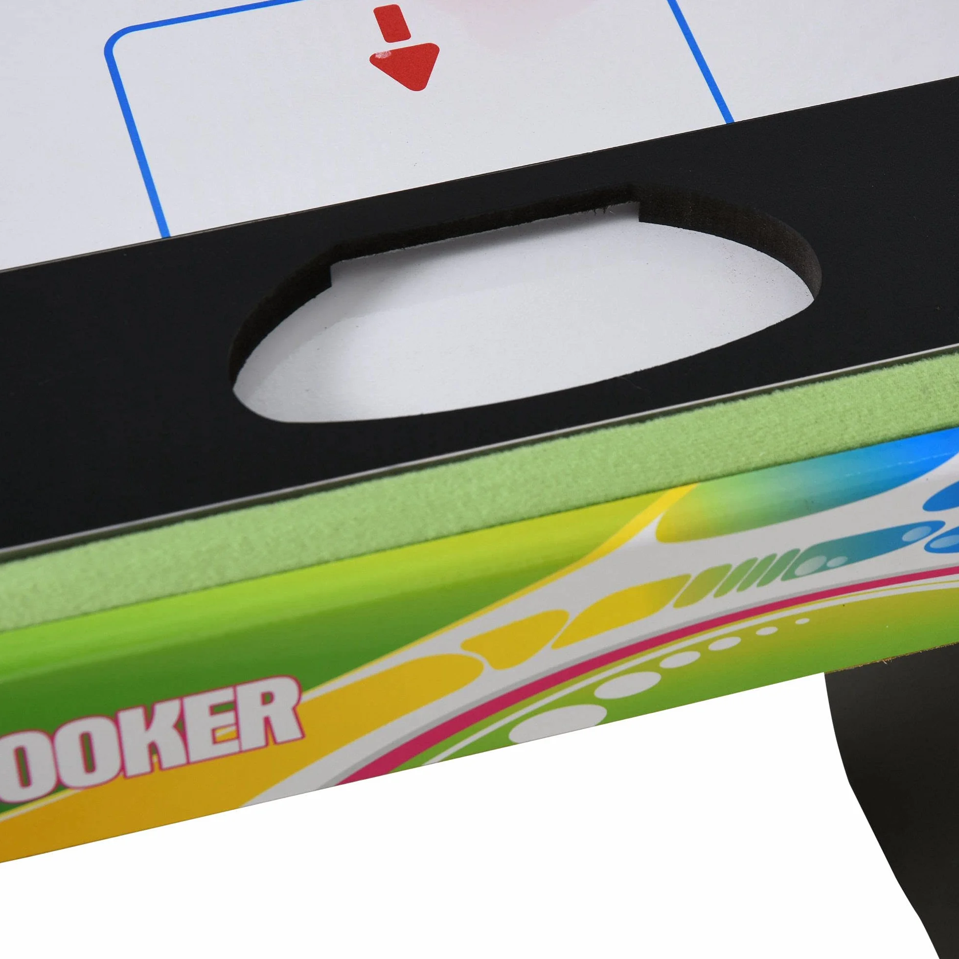 HOMCOM Mesa Multi Juegos Plegable 4 en 1 con Futbolín, Hockey, Billar y Ping-Pong, Mesa de Juegos de Sobremesa con Accesorios Incluidos, Diversión en Casa, 86,5x43,5x64 cm