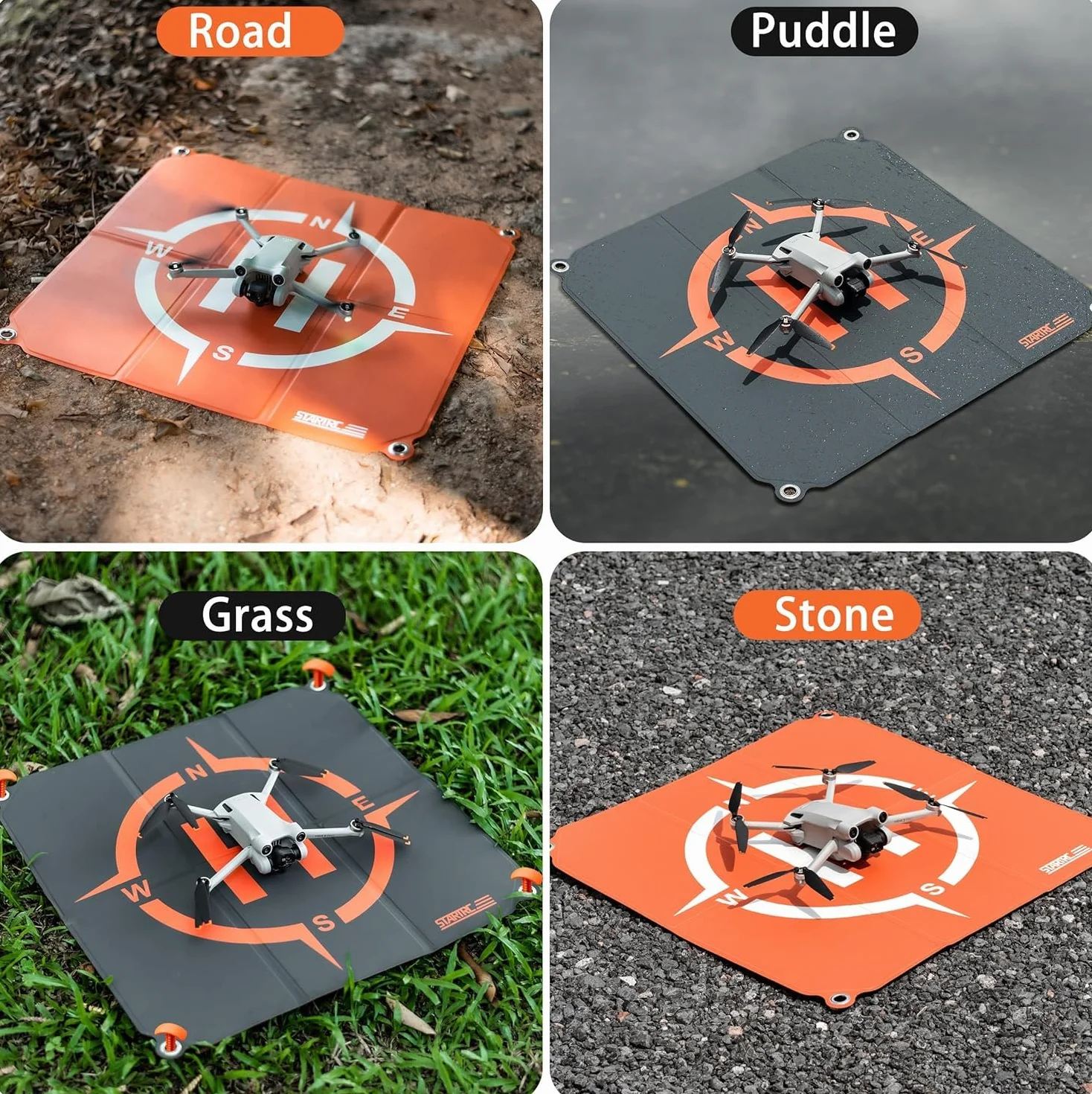 STARTRC Drone Landing Pad,Plataforma de Aterrizaje Universal de Plegado rápido para dji Mini 5 Pro/4/3/Mini 4k/Neo 2/Air 3s/Avata 2/Flip Drohne Zubehör (22-inch/55cm)