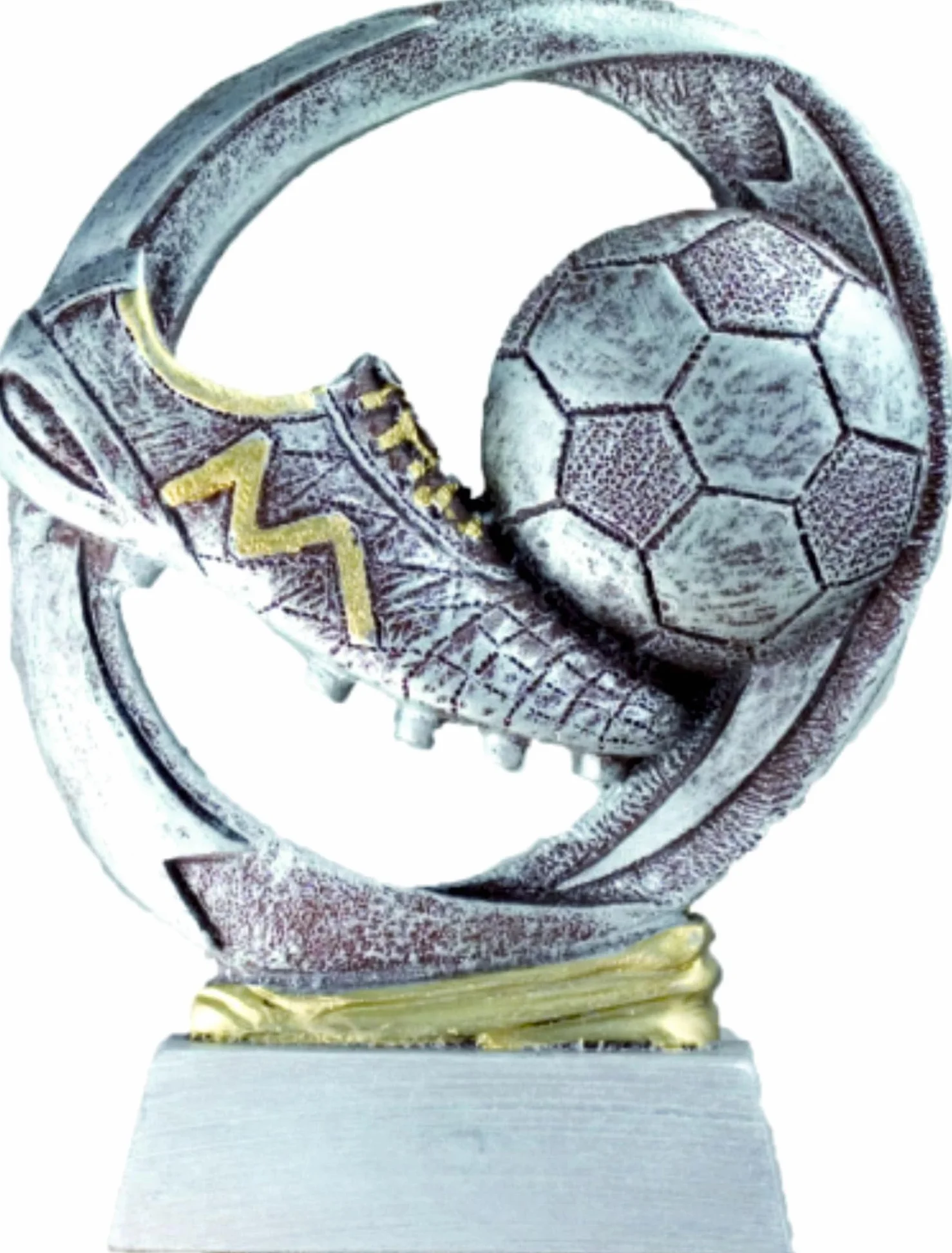 Trofeo Fútbol Personalizado Pichichi Máximo Goleador Bota Balón 16cm