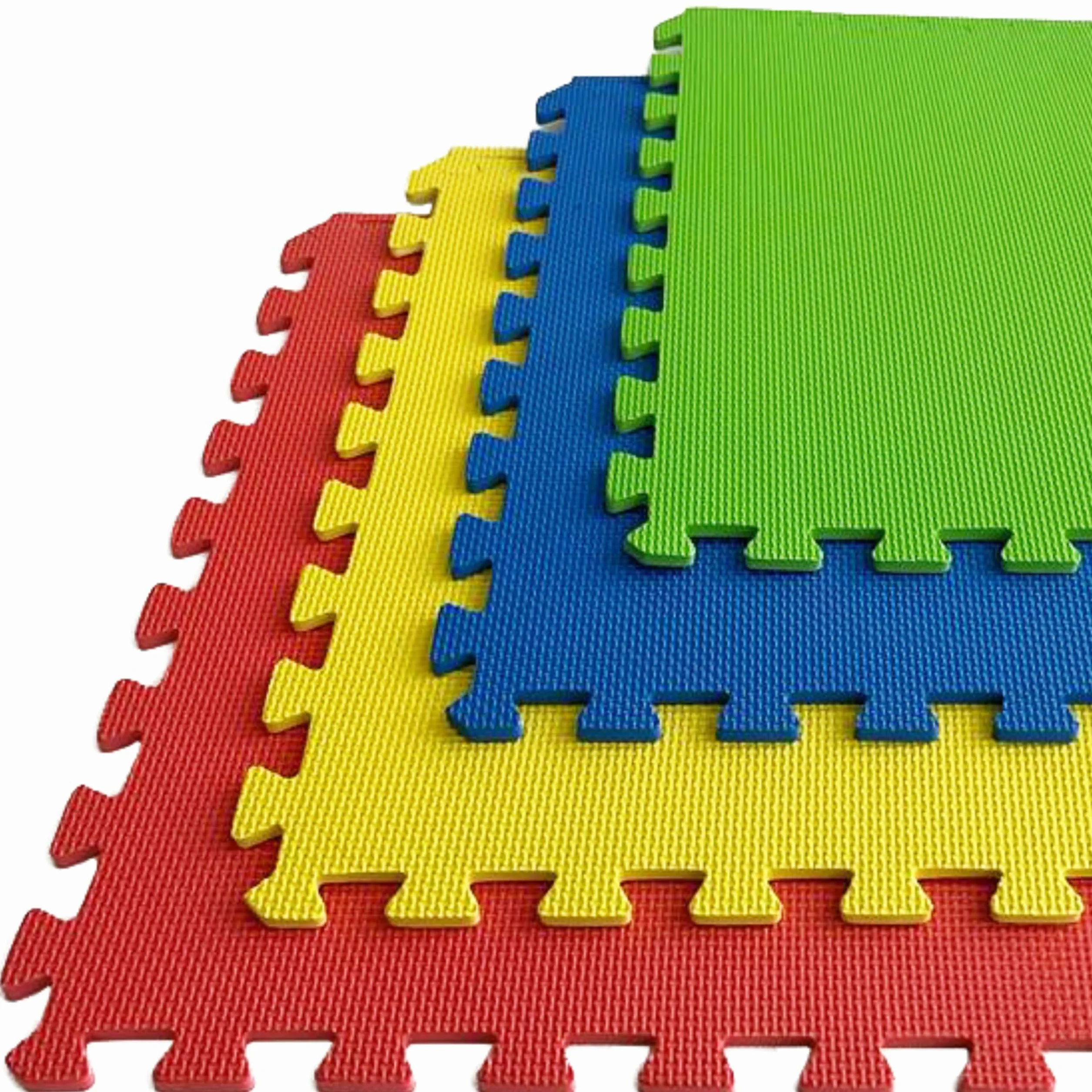 SUELOSPORT Alfombra Puzzle para Bebés y Niños Acolchada, Tapete Juego Infantil 60x60cm, Manta Juegos Gateo Bebes, Colchoneta para Jugar en el Suelo, Tapete Actividades - 12 Piezas (4,32 m²)