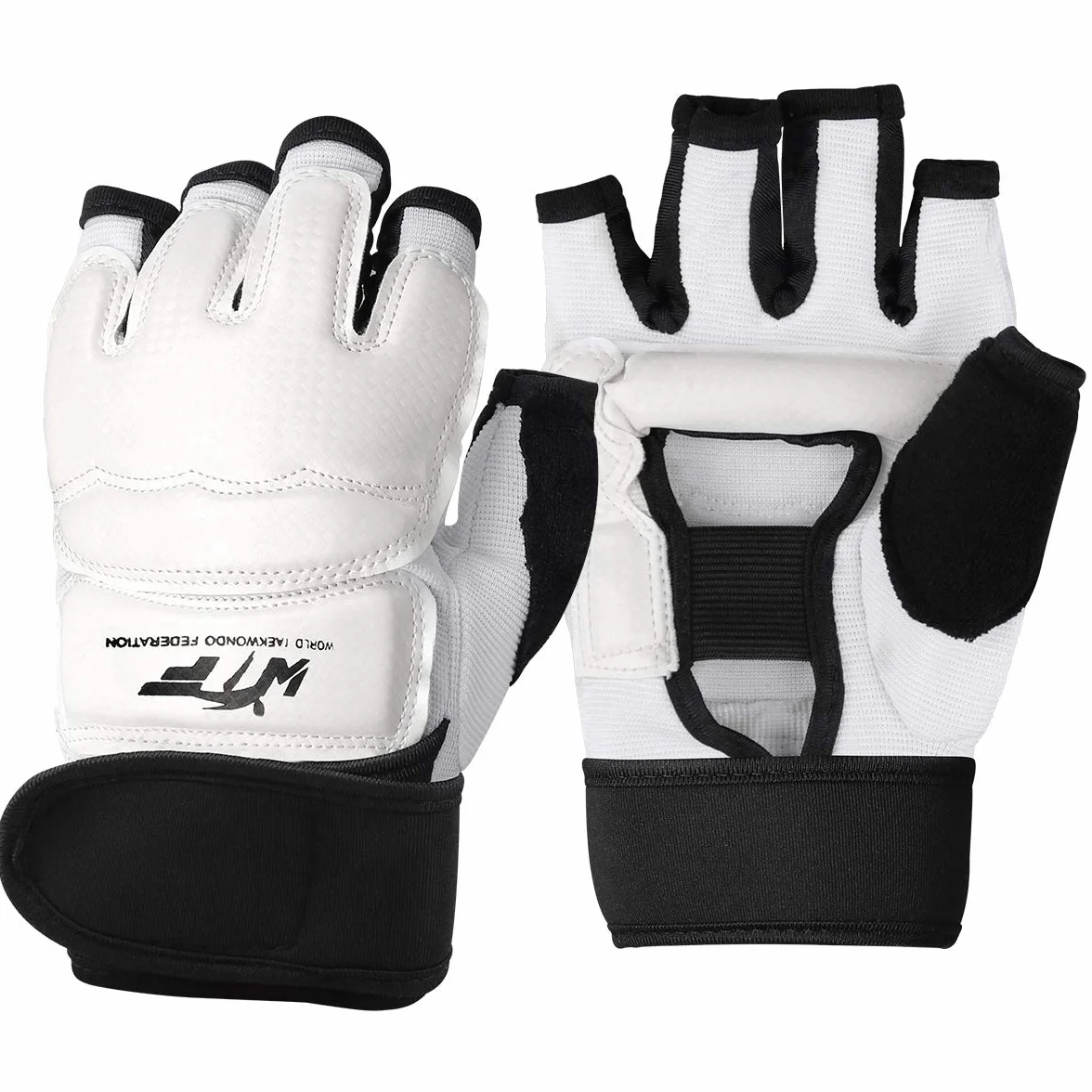 LangRay Guantes MMA Cuero Grappling Sin Dedos Acolchado UFC Alta Estabilidad Muñeca Artes Marciales