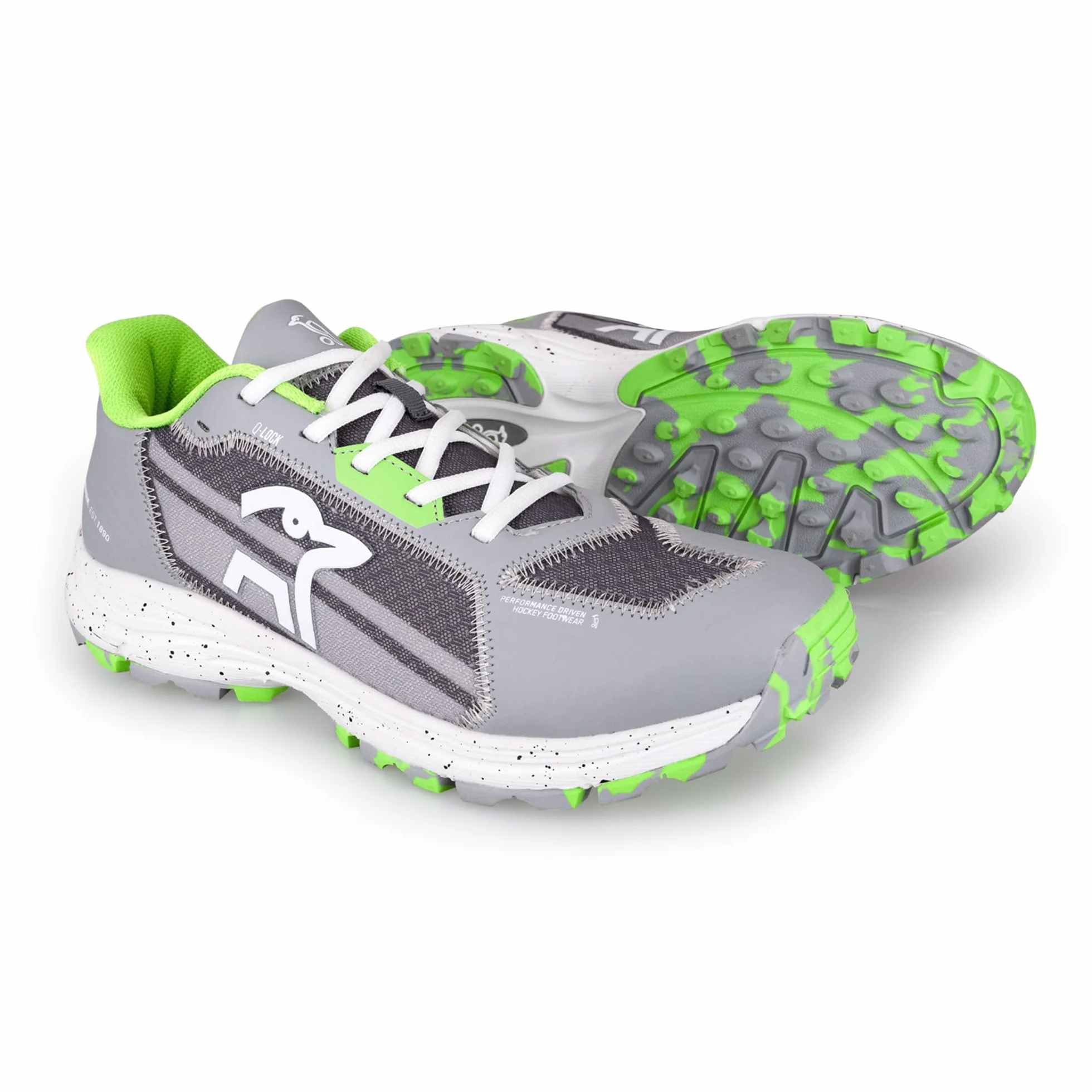 Kookaburra Edge Zapato de Hockey Ligero Cordones Q Lock Agarre Elite