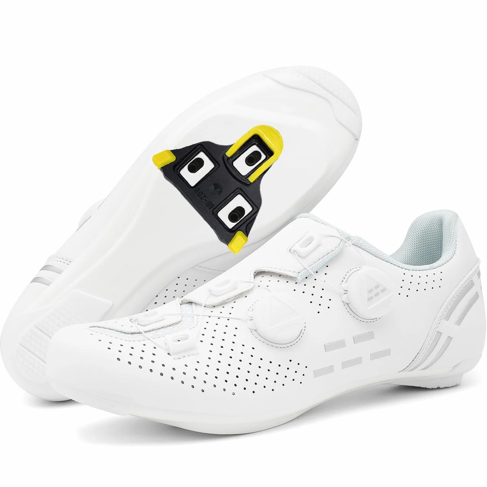 Zapatilla de Ciclismo Hombre Compatibles con SPD/SPD-SL Zapatos Bicicleta Carretera Exterior