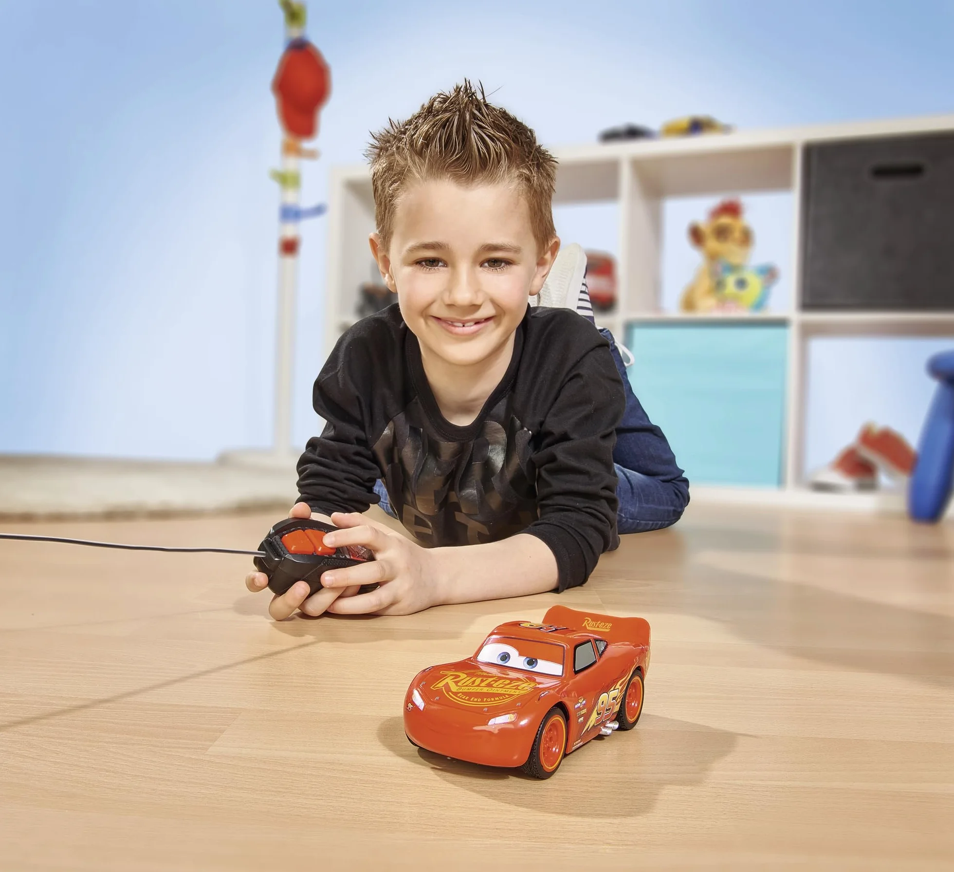 Dickie Toys Rayo McQueen Coche RC Control Remoto Escala Monocanal para Niños 3+ Años Multicolor