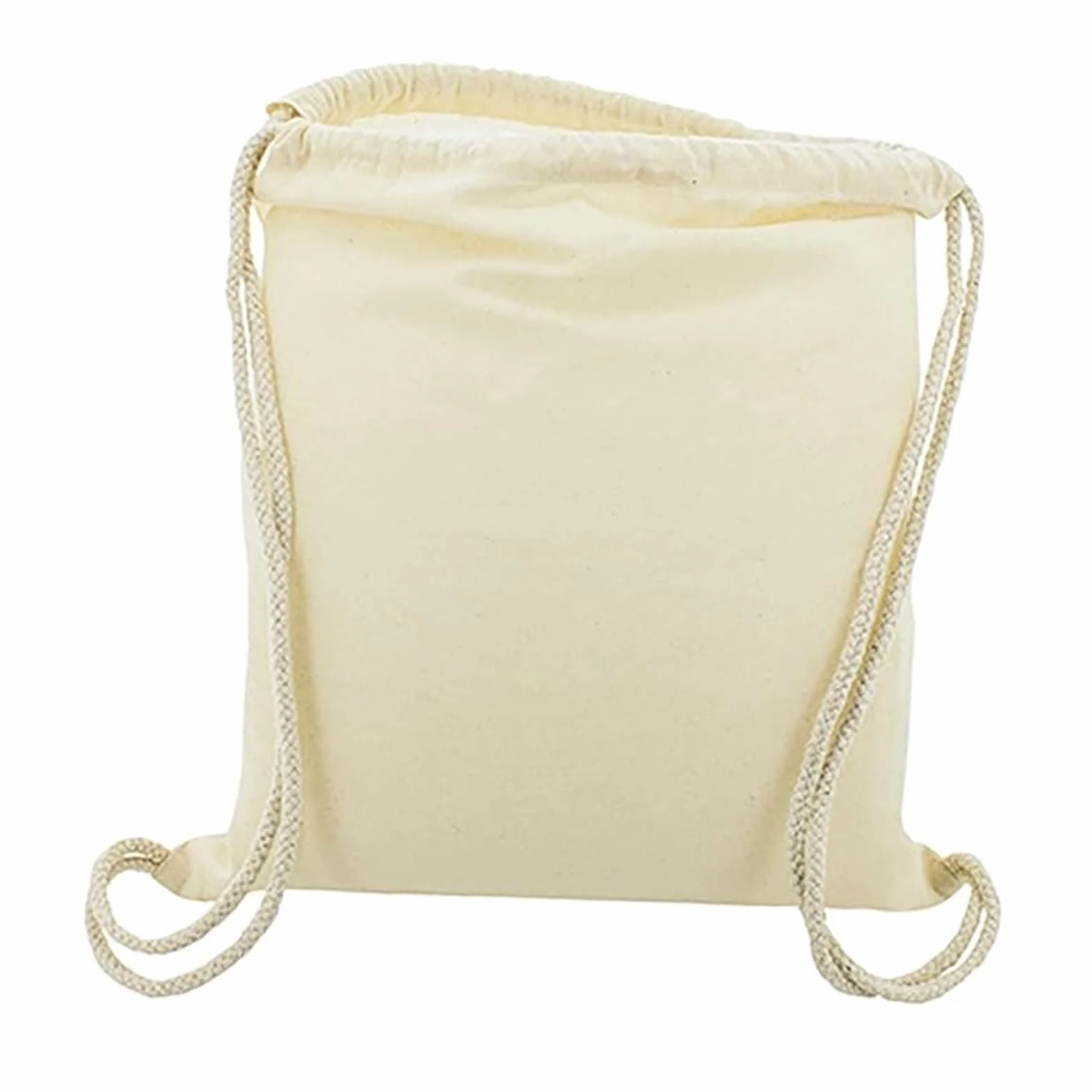 Bolsas mochila tela con cuerdas 39x35 cm algodón 100% para pintar personalizar gimnasio