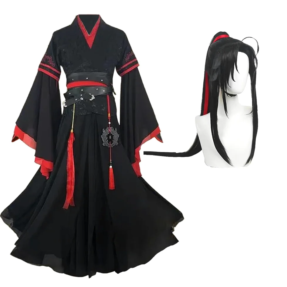 Disfraz de anime Mo Dao Zu Shi Hanfu para cosplay de Wei Wu Xian, disfraz de Halloween, ropa antigua, carnaval, fiesta, escenario, actuaciones