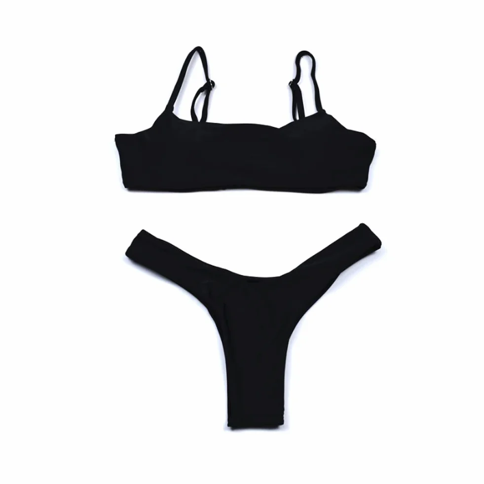 Meioro Conjuntos de Bikinis Push Up para Mujer Traje de Baño Tanga Cintura Baja Playa Natacion