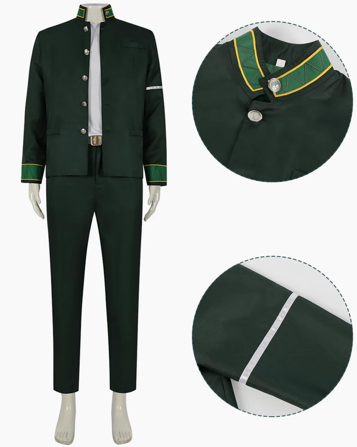 Fiamll Disfraz de cosplay juvenil, disfraz de personaje, uniforme, juego completo, Halloween, carnaval, vestido