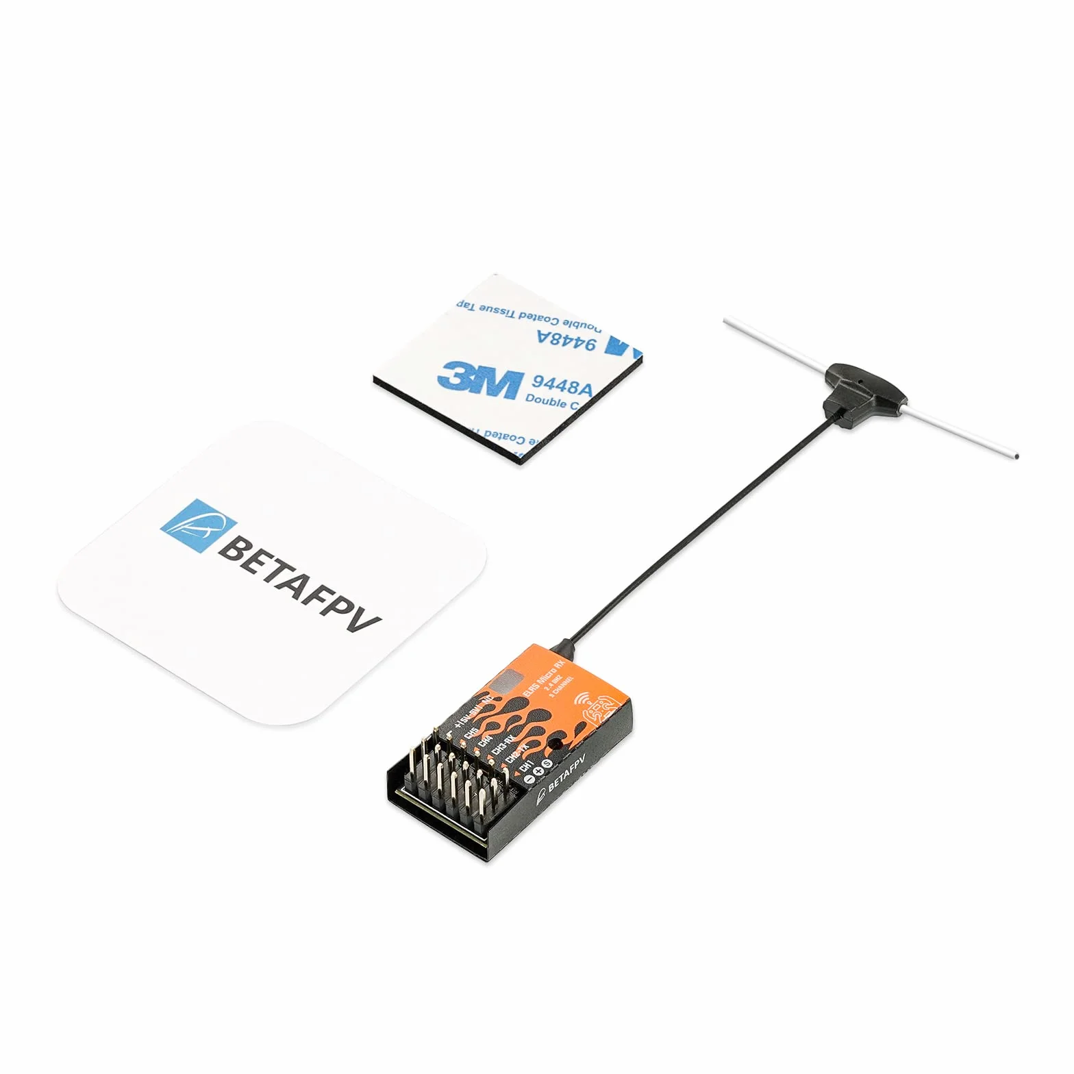 BETAFPV ELRS Micro Receptor Soporte 5CH PWM Salidas Función a Prueba de fallas con IPEX MHF T Antena para multirrotores Helicópteros de ala Fija RC Coches Barcos Fácil de Instalar Plug and Play