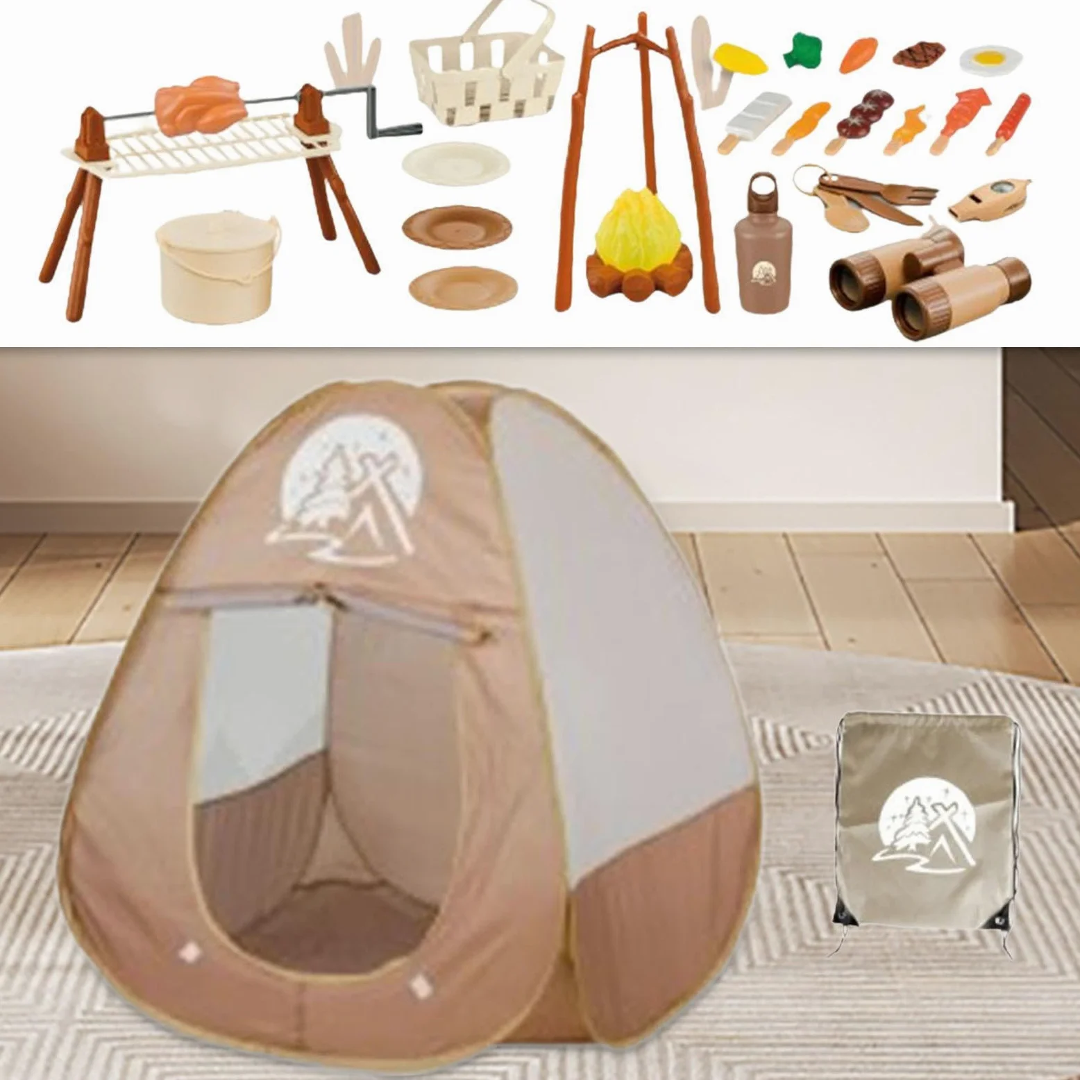 kowaku Set de 34 Piezas de Equipo de Camping para Niños, Juguetes para Fiestas Y Actividades de Aventura para Niños Y Niñas.