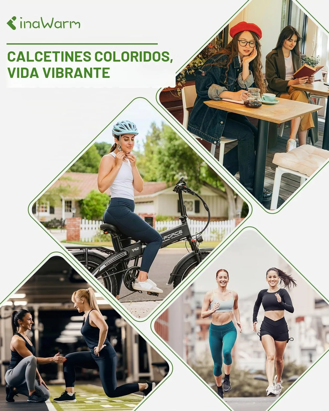 Calcetines Deportes de Bambú para Mujer 6 Pares Calcetines Cortos Running Transpirables Tobilleros