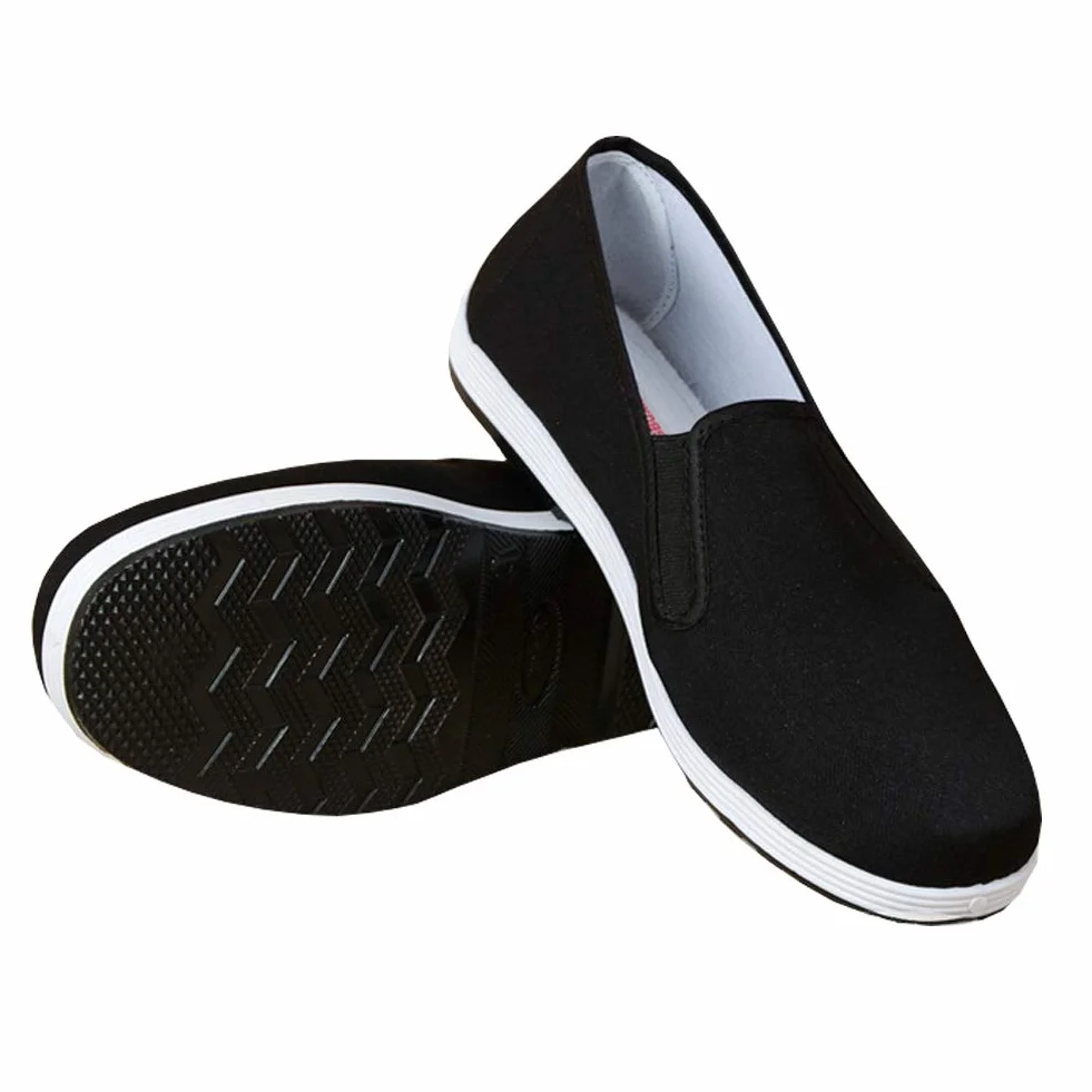 Zapatillas Kung Fu Tai Chi Unisex Negro Suela Goma