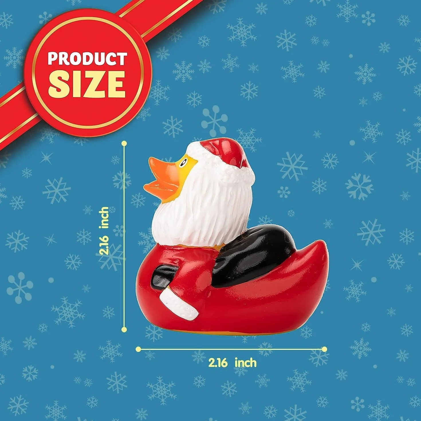 LATERN Calendario de Adviento 2025, Cuenta Regresiva Navideña de 24 Días con 24 Patitos de Goma Divertidos Juguetes de Baño Duckie para Navidad Decoración Favor de Fiesta Regalos (32 x 22cm)