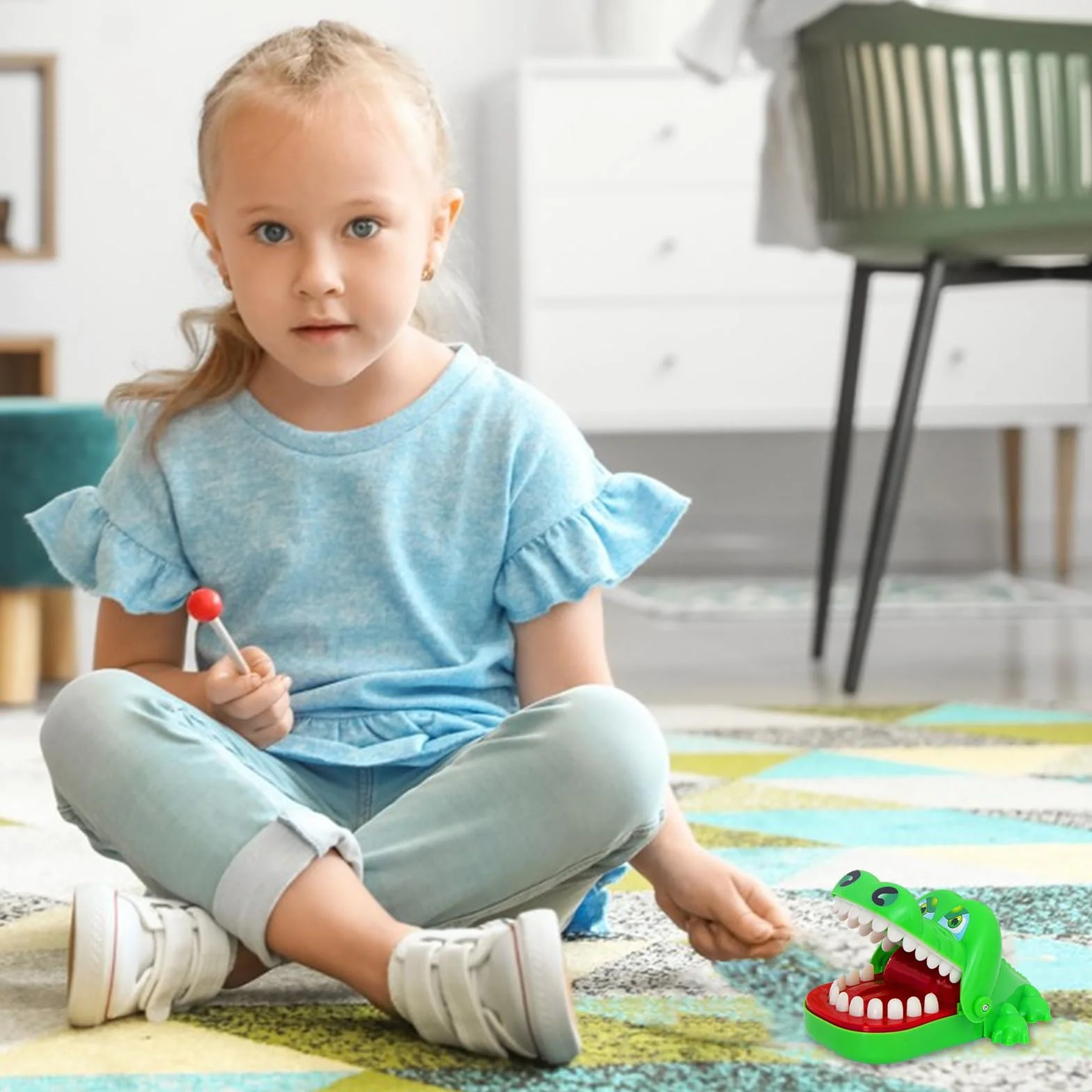 Juguete Cocodrilo Dientes - Juego de Mesa y Habilidad para Niños a Partir de 3 Años - Regalo Familiar