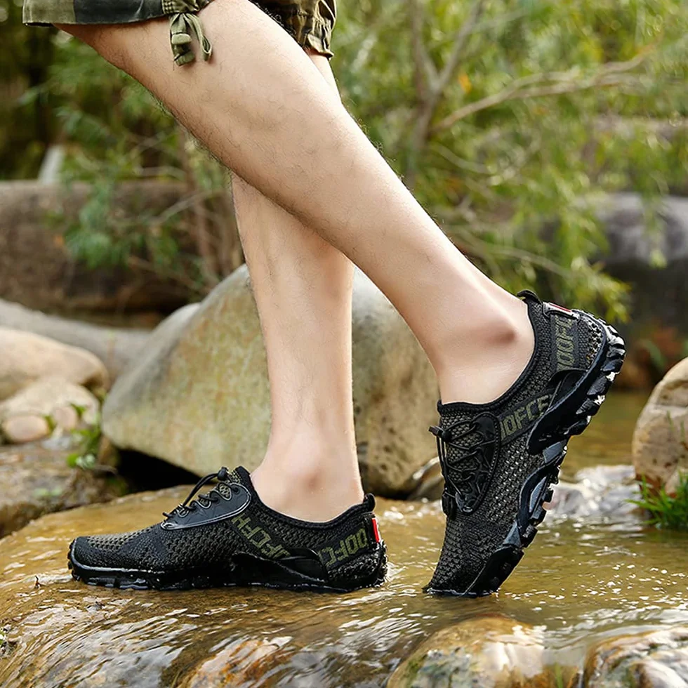 DimaiGlobal Zapatillas de Trekking para Hombres Verano Transpirable Senderismo