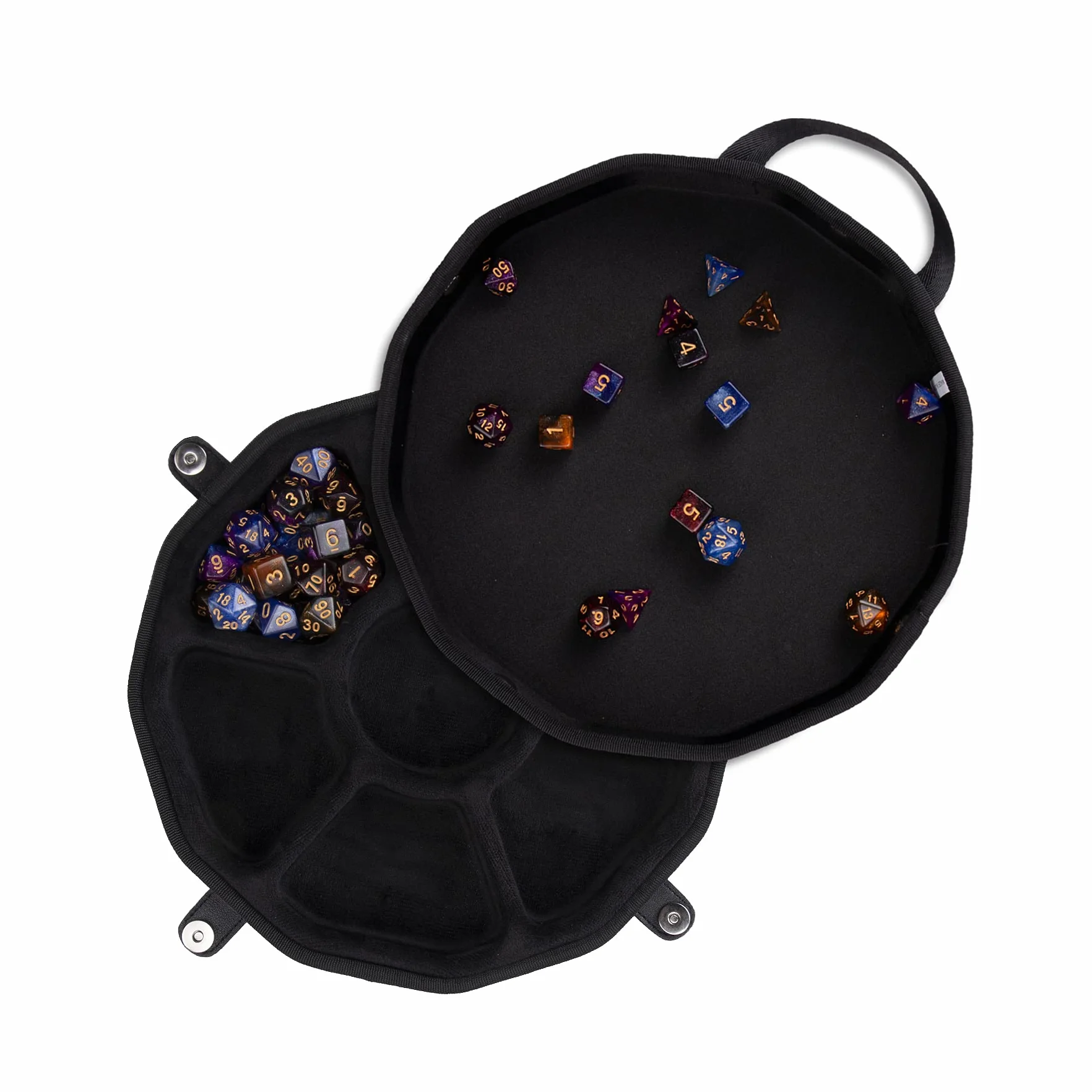 Aenllosi Funda Bolsa para DND RPG Juego Dados DND Dados Tray Bandeja DND Dice Set 210 Dados（Sola Funda）