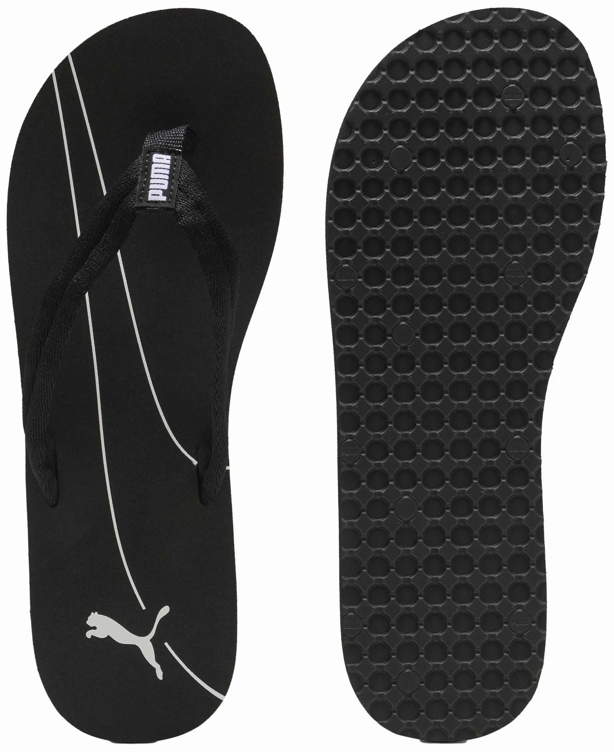 PUMA Chanclas de Dedo Epic V2 Blanco y Negro