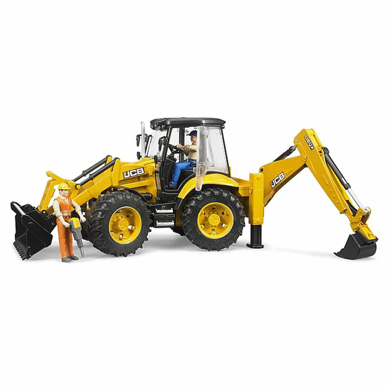 bruder 02454 - JCB 5CX eco Backhoe - 1:16 Vehículo de construcción, Obra, Pala, Retroexcavadora, Trabajador, bworld, Máquina de construcción, Toy