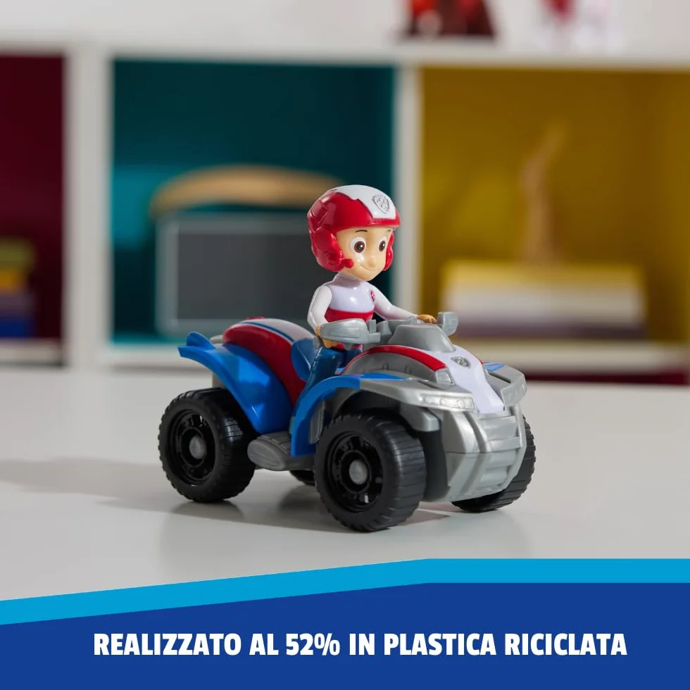Paw Patrol Patrulla Canina - Moto Juguete Quad de Rescate Y Figura Ryder Juguetes Niños 3 Años + - Regalo Niños 3 Años - Patrulla Canina Juguetes