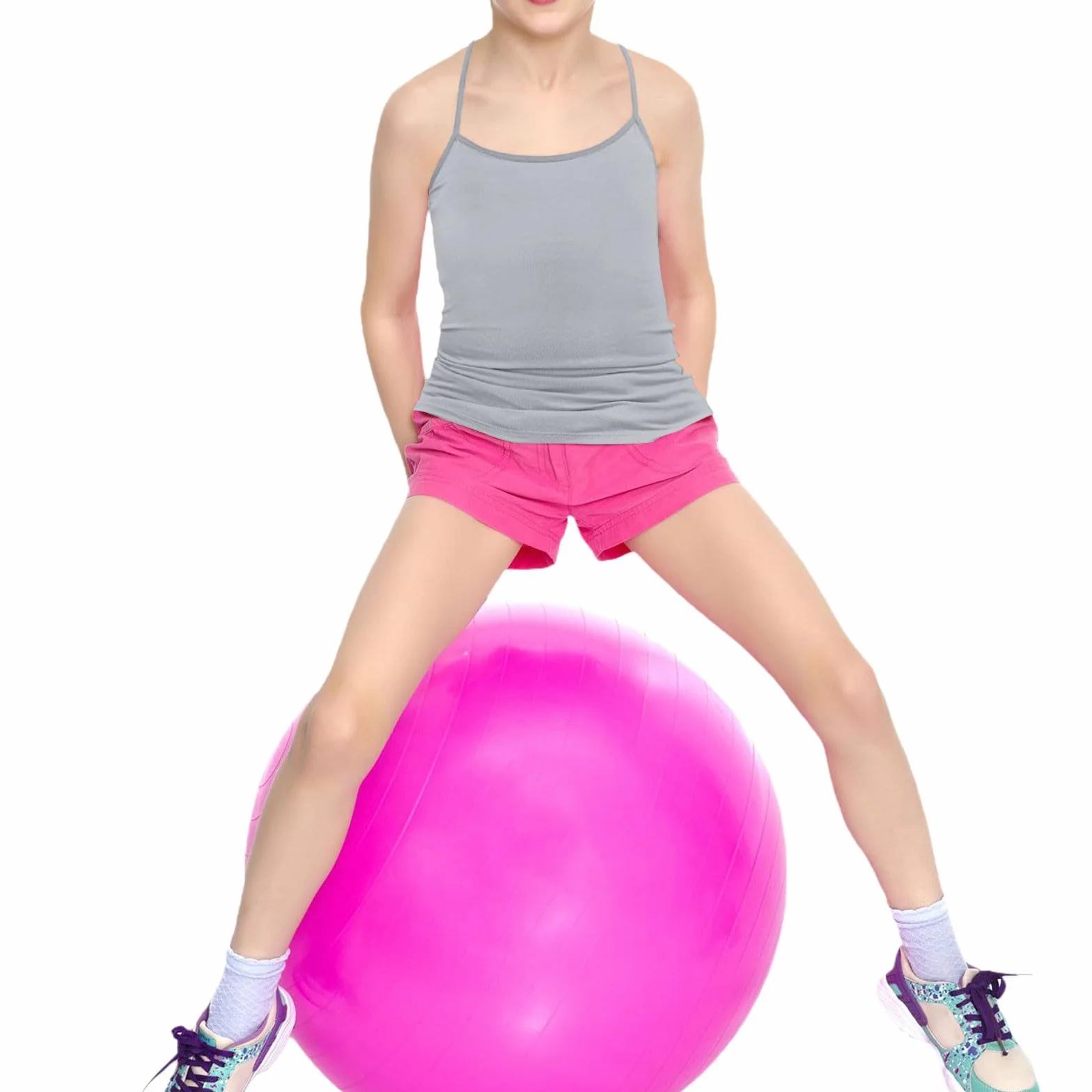 Camiseta deportiva para niñas, paquete de 3 unidades, sin mangas, tirantes delgados, verano, atletismo, yoga, baile, gimnasio