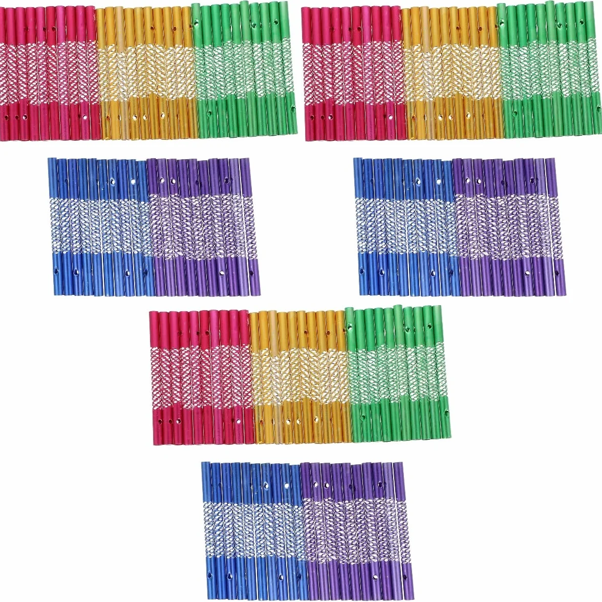 Angoily Tubos De Chime De Viento De Aluminio para Manualidades 150 Piezas para Decoración Y Proyectos DIY Kit De Tubos Sonoros para Colgar Ideal para Arte Y Decoración De Espacios Pequeños