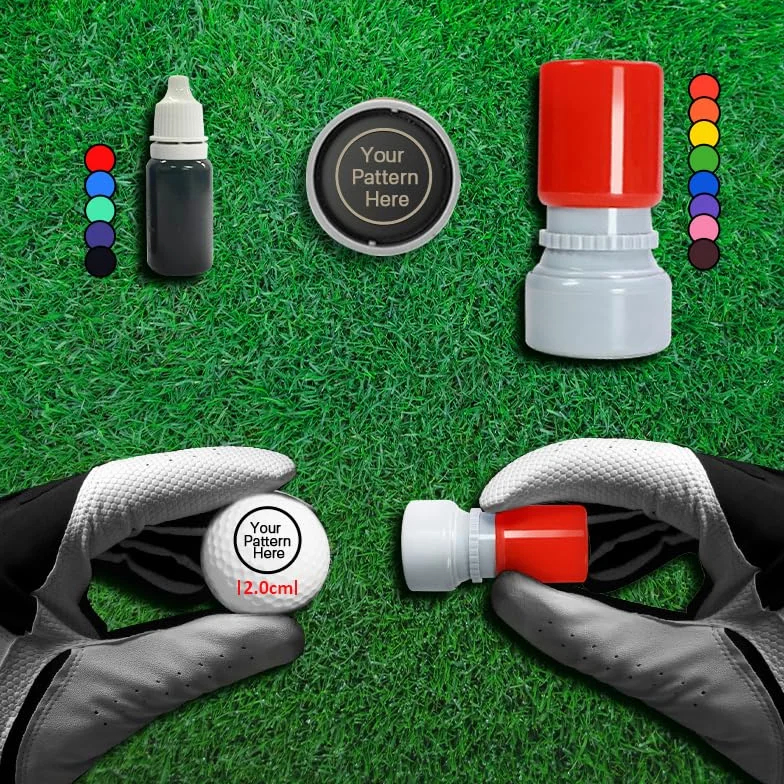 Personalizado Sello de Bola de Golf con Tinta de Secado rápido Duradera