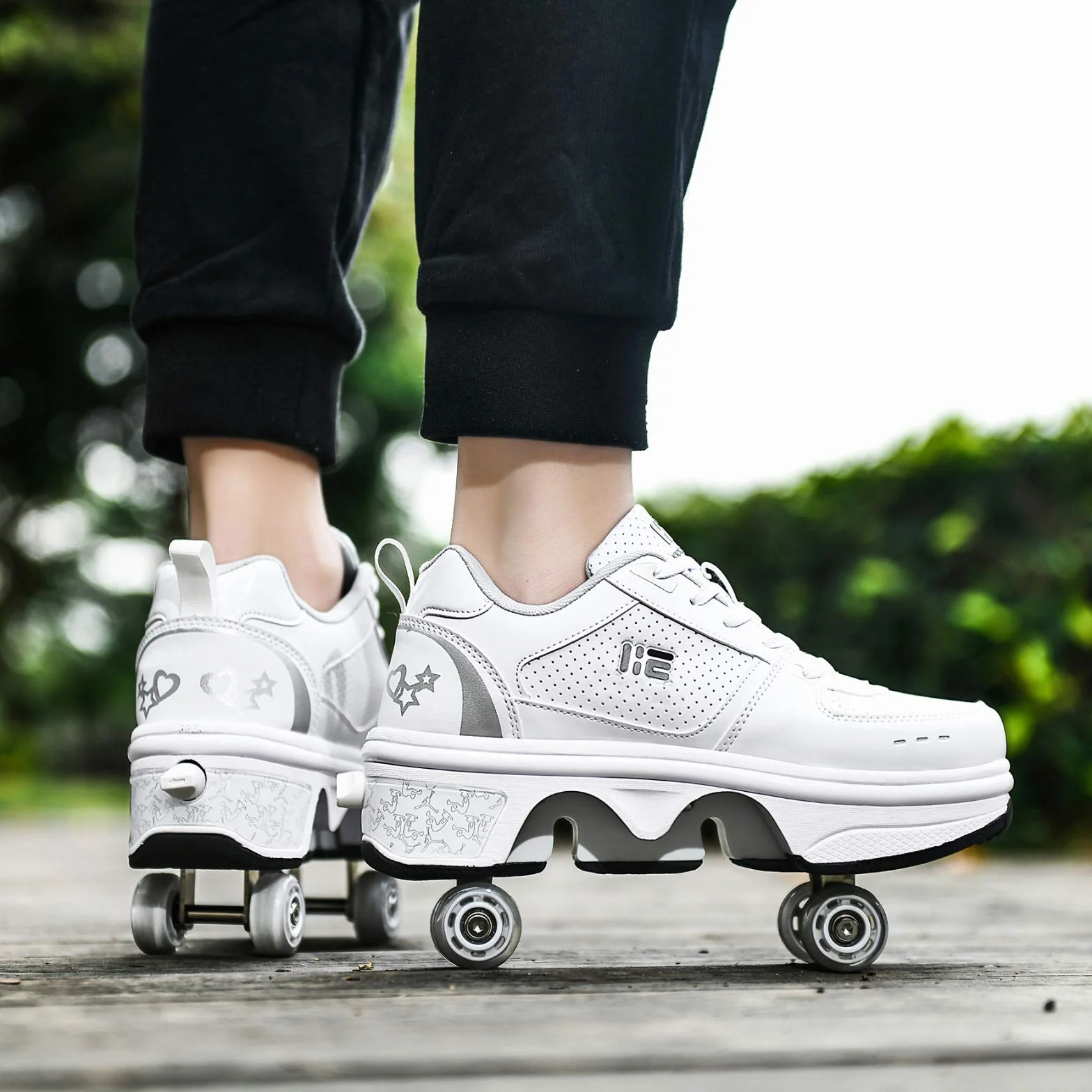 Zapatos con Ruedas para Niños y Niñas Calzado De Skateboarding EU33