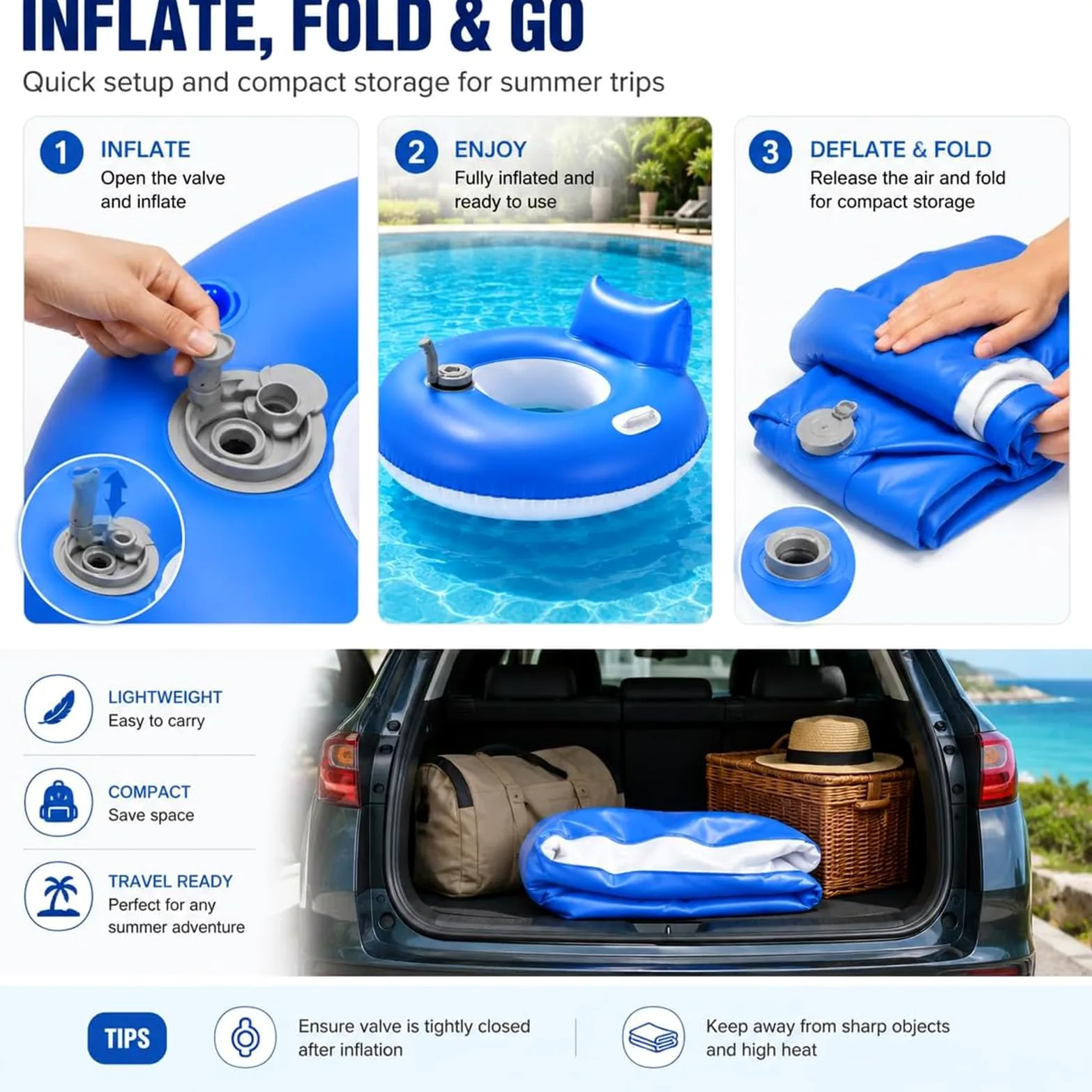 Flotador Motorizado para Adultos, Flotador Hinchable Motorizado para Piscina con Control De Dirección, Cómodo Respaldo Y Portavasos para Relajarse En La Piscina Durante El Verano