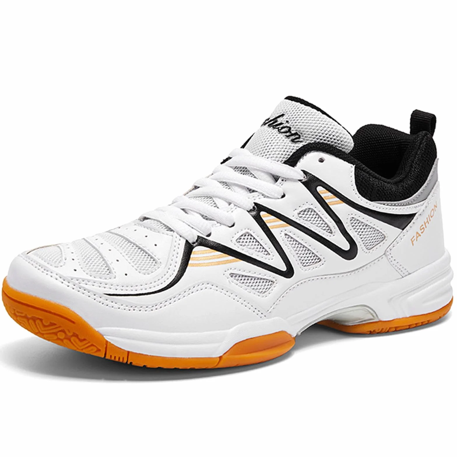 Zapatillas De Tenis Bádminton para Hombres Zapatos Entrenamiento Interior Anti-Slip Liviano Voleibol Raqueta Blanco 42 EU