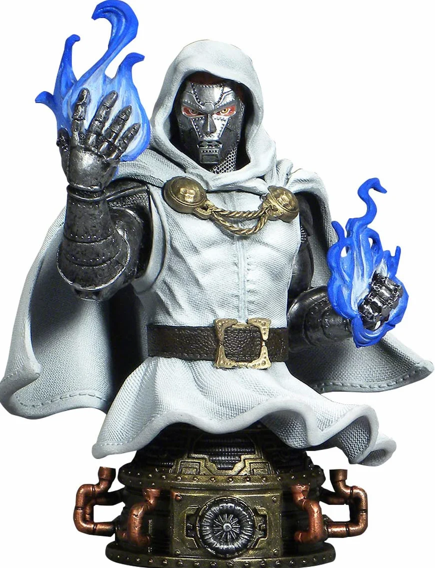 Diamond Select 40th Marvel Comic White Armor Dr. Doom Bust Standard