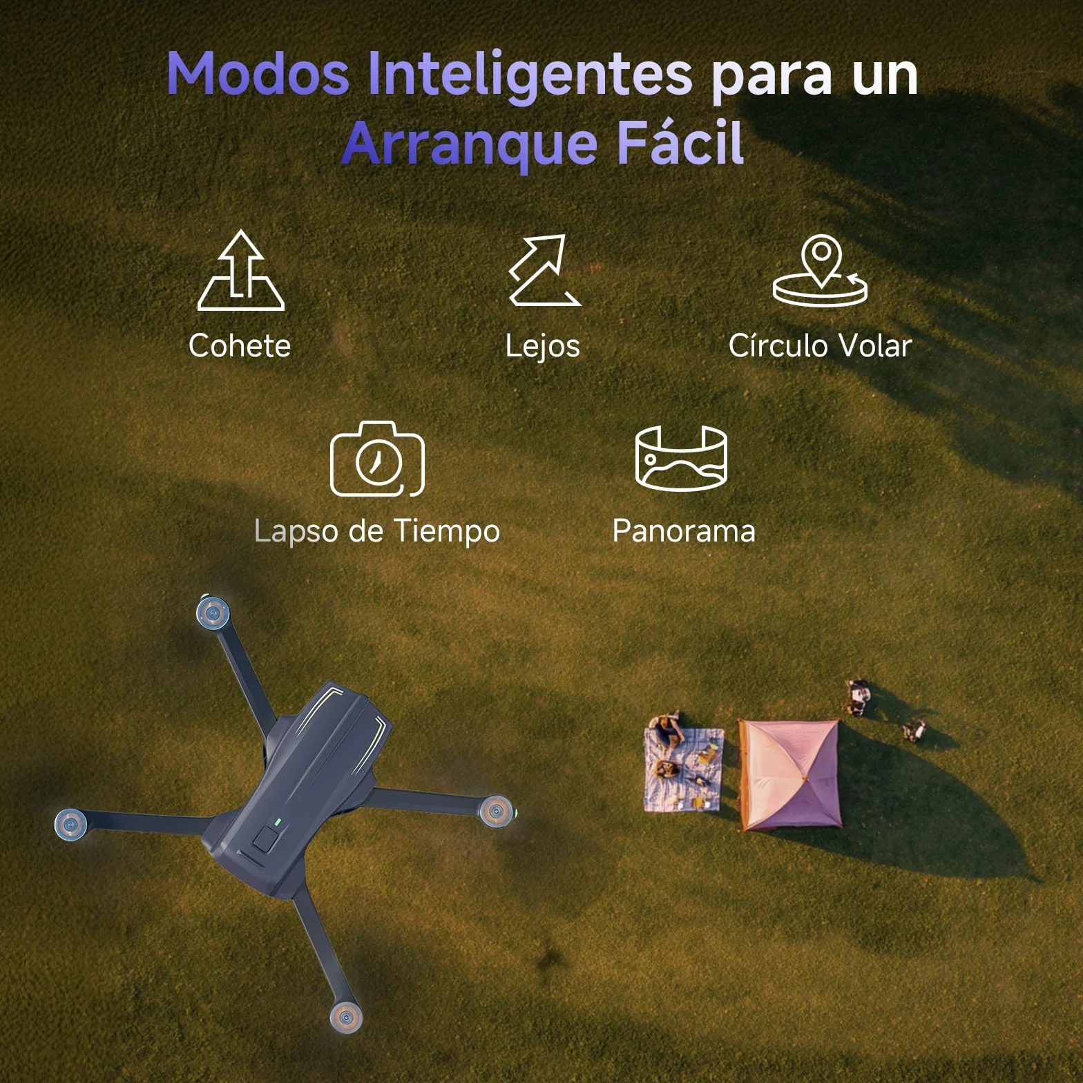 Ameta Dron con Camara 4K, S20 Pro GPS Drone para Adultos y Niños con Cámara/Retorno Automático/ 50 Minutos de Vuelo/Sigueme/Modos Inteligentes/Gestos Control, Mini Dron Menos de 249g