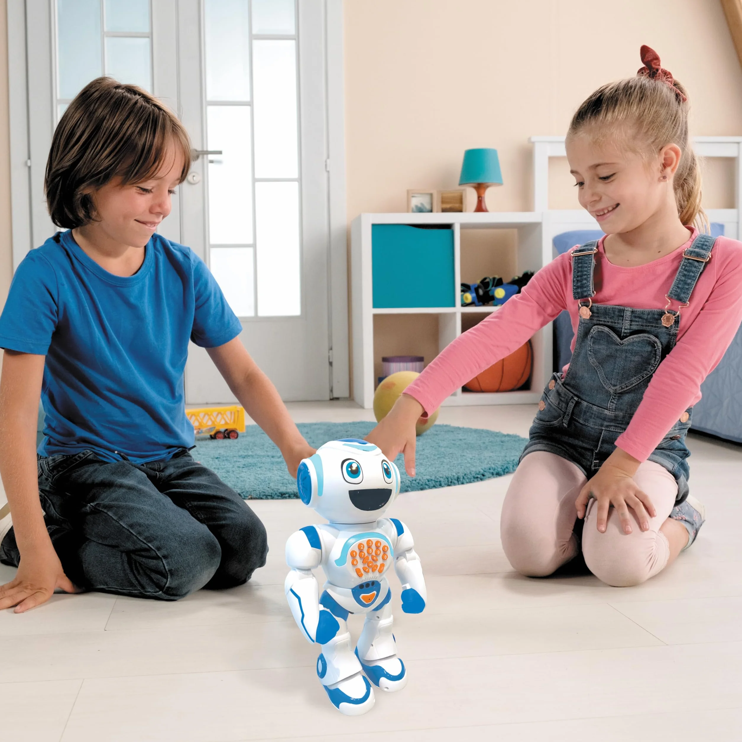 LEXIBOOK, Powerman Star, Robô de brinquedo de controlo, Remoto Stem Programável para crianças 4+, Portugués, ROB85PT