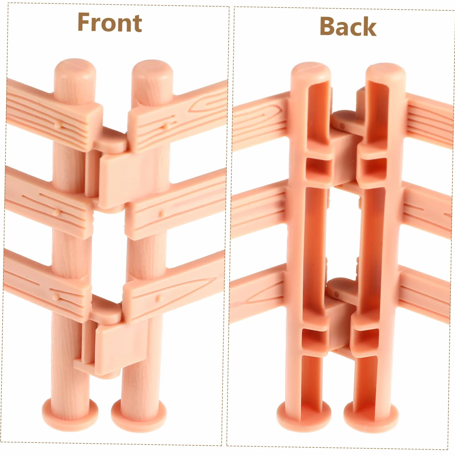 ibasenice Vallas De Juguete para Granja 50 Piezas Beige para Niños Set De Paneles Puntales para Establo y Figuras Animales Juego Creativo y Educativo
