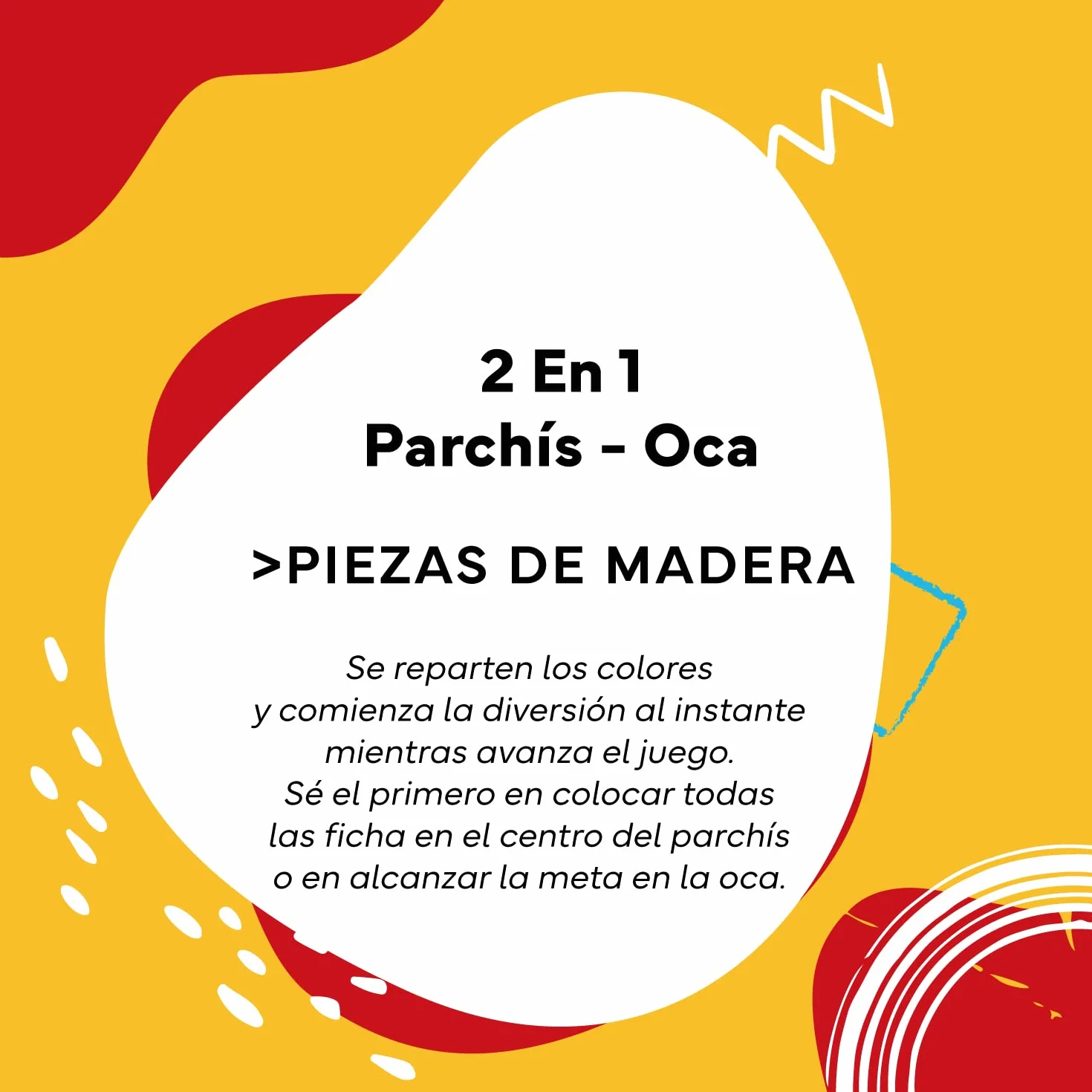 Cayro - Parchís y Oca - + 5 Años - Caja Metálica - Juego Divertido de Mesa para Niños y Adultos - Tablero, Cubiletes y Fichas de Madera - 2 a 4 Jugadores